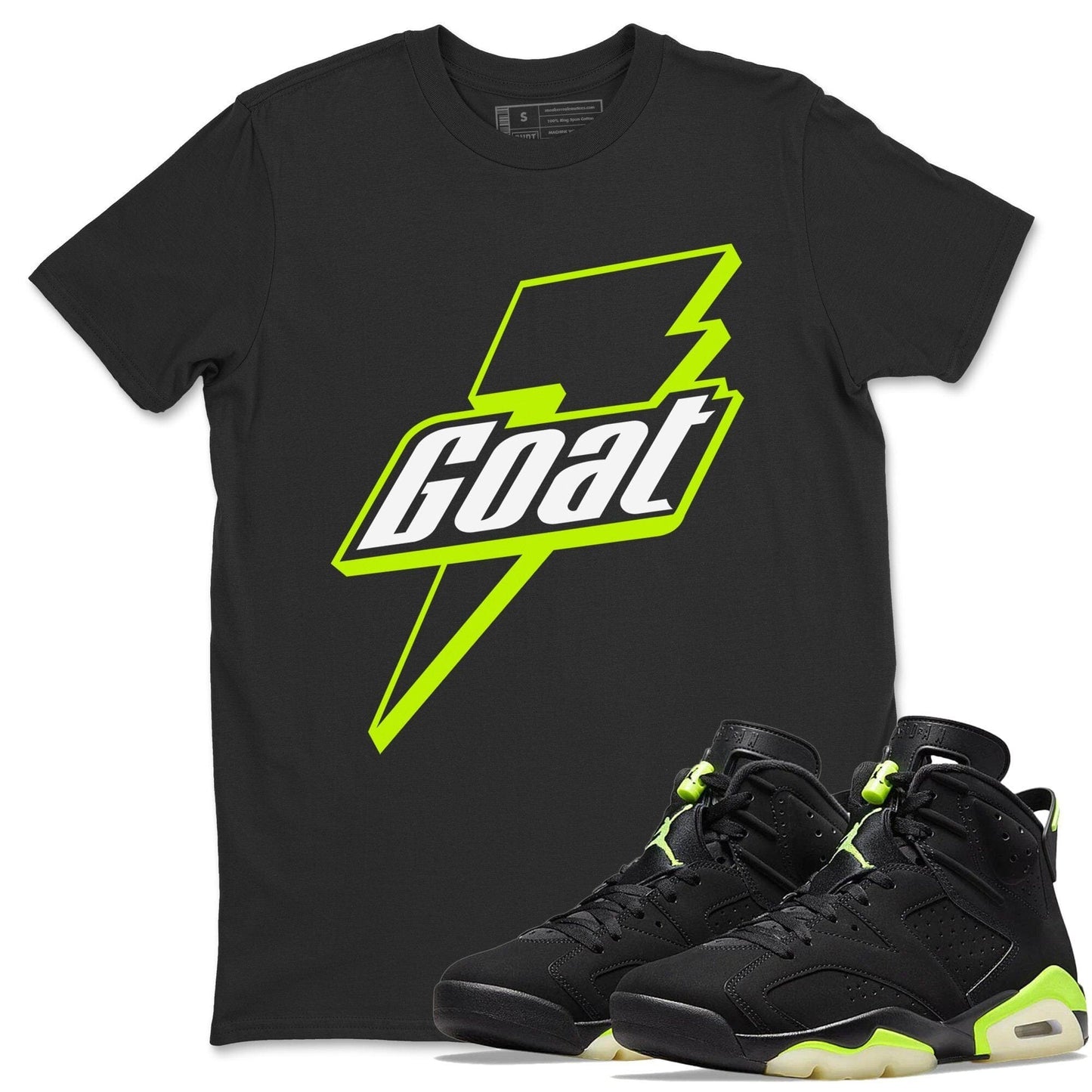 Jordan 6 Electric Green Shirt To Match Jordans Goat Sneaker Tees Jordan 6 Electric Green Drip Gear Zone Sneaker Matching Clothing Unisex Shirts