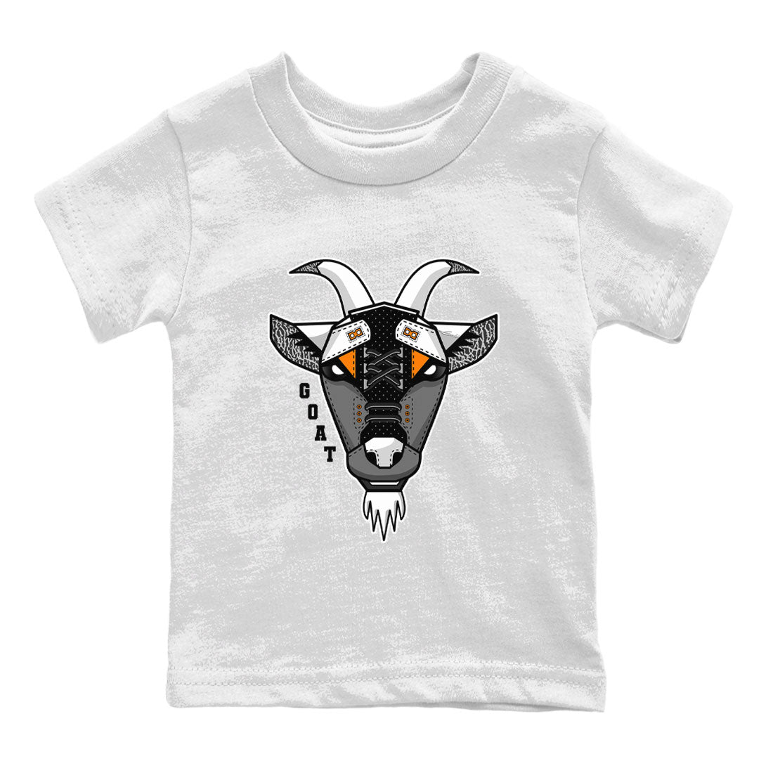 Air Jordan 3 Retro Fear shirt to match jordans Goat Face sneaker tees Air Jordan 3 Fear Drip Gear Zone Sneaker Matching Clothing Brand Baby Toddler White 2 T-Shirt