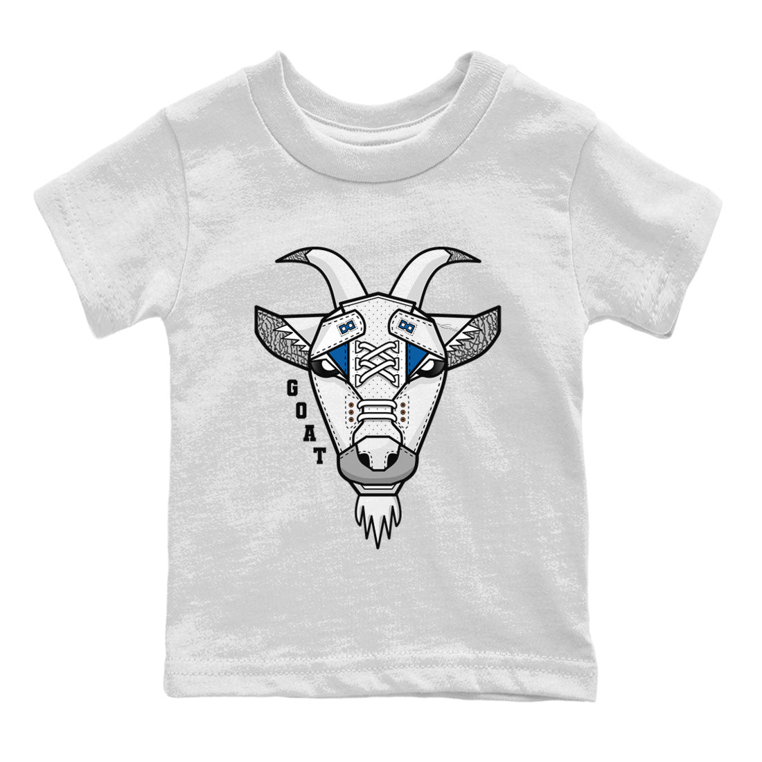 Air Jordan 3 Wizards Sneaker Match Tees Goat Face Streetwear Sneaker Shirt Air Jordan 3 Retro Wizards Sneaker Release Tees Kids Shirts White 2