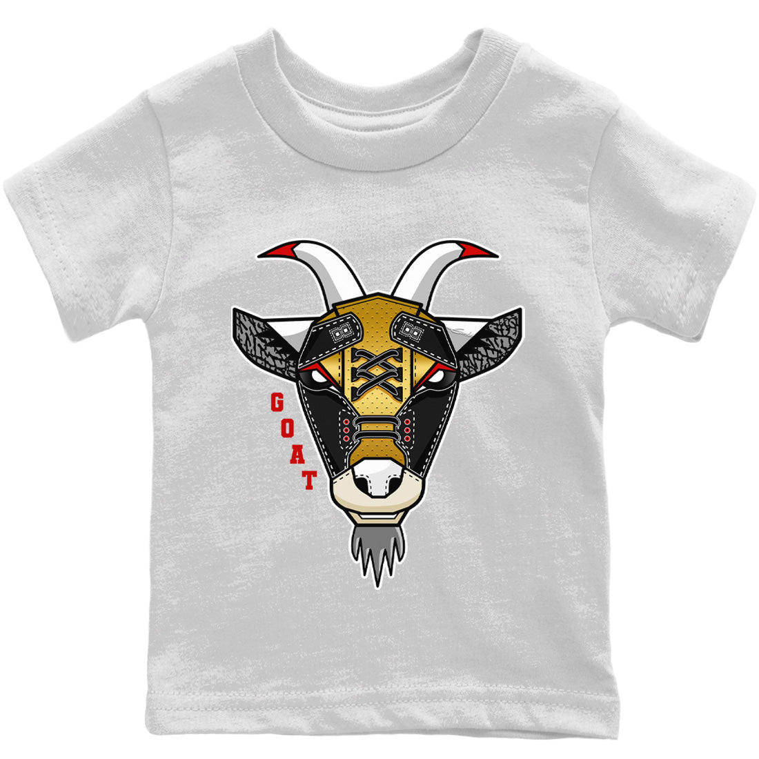 Jordan 3 Black Gold Sneaker Matching T-Shirt Goat Face Sneaker Tees Jordan 3 Black Gold Sneaker Release Tees Kids Shirts