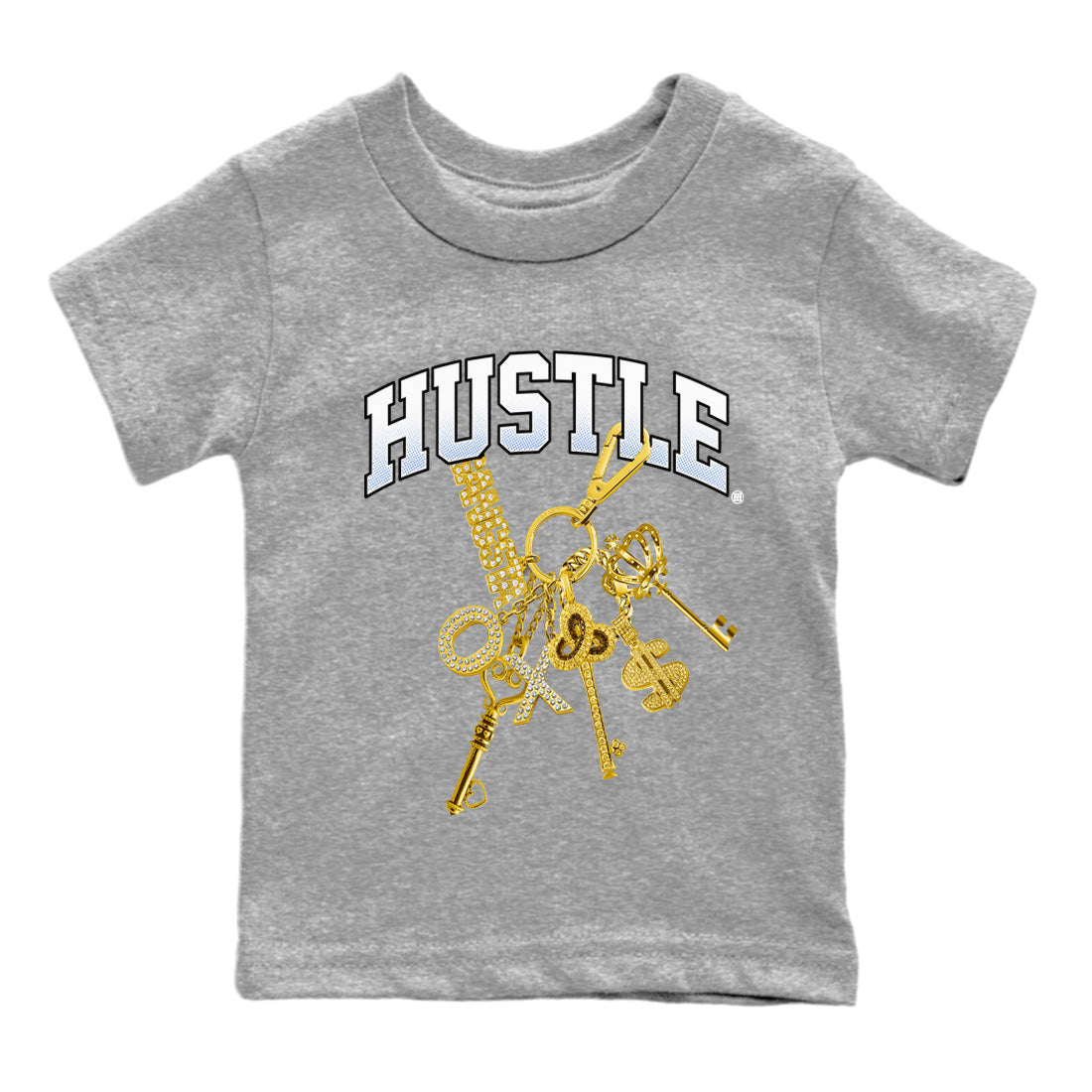 Air Jordan 11 White Cement Sneaker Tees Drip Gear Zone Gold Hustle Sneaker Tees Air Jordan 11 Cement Grey Shirt Kids Shirts Heather Grey 2