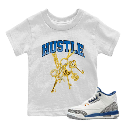 Air Jordan 3 Wizards Sneaker Tees Drip Gear Zone Gold Hustle Sneaker Tees Air Jordan 3 Wizards Shirt Kids Shirts White 1
