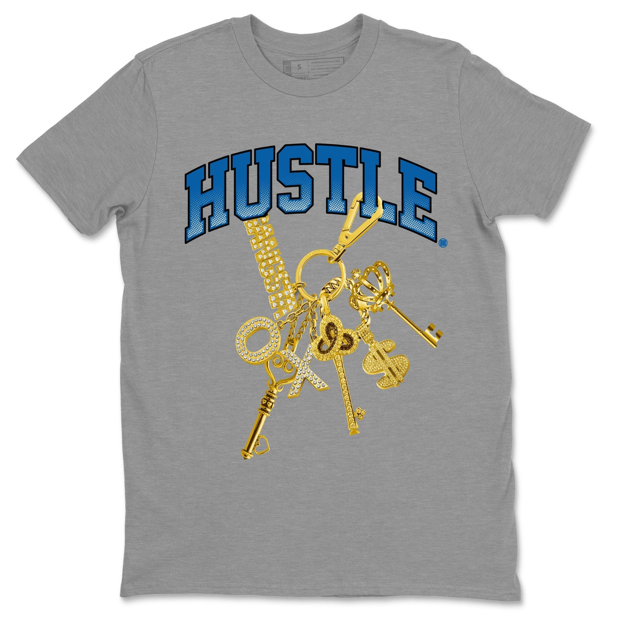 Air Jordan 3 Wizards Sneaker Tees Drip Gear Zone Gold Hustle Sneaker Tees Air Jordan 3 Wizards Shirt Unisex Shirts Heather Grey 2