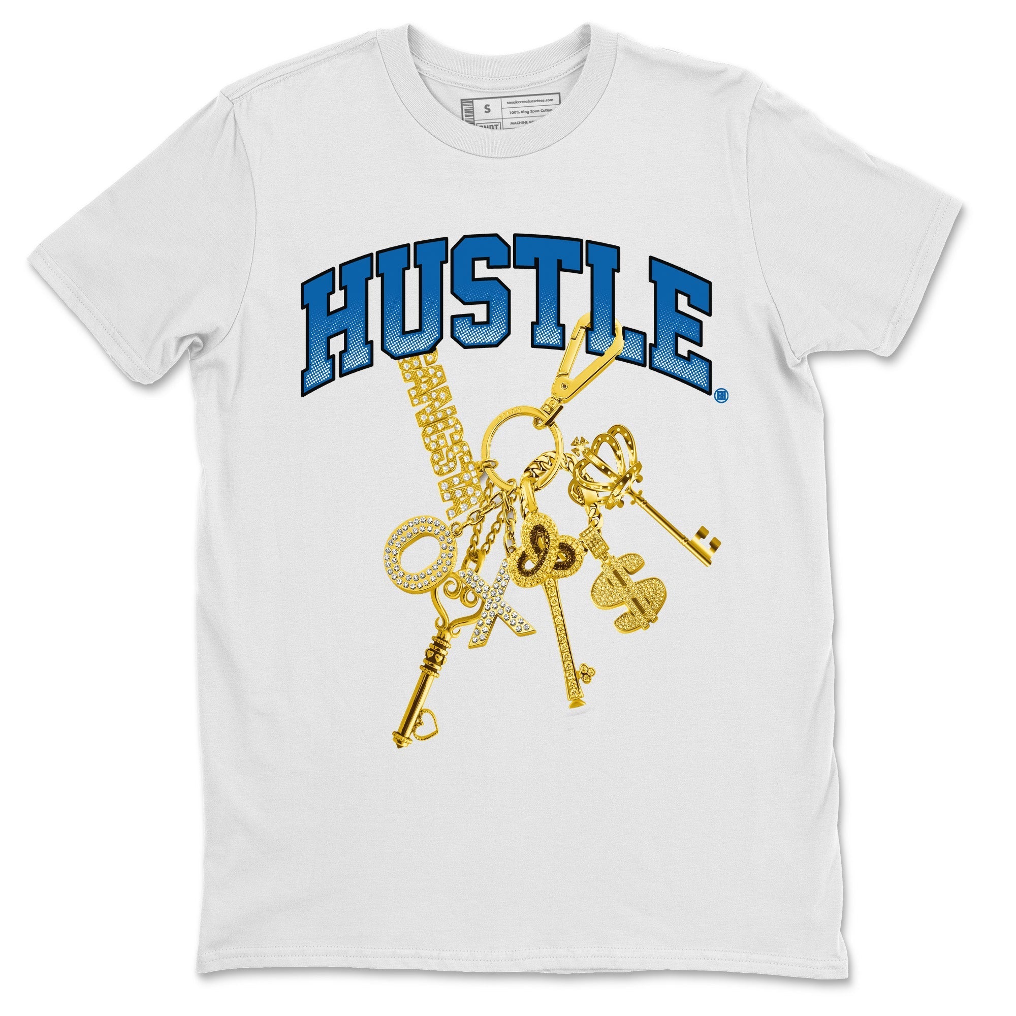 Air Jordan 3 Wizards Sneaker Tees Drip Gear Zone Gold Hustle Sneaker Tees Air Jordan 3 Wizards Shirt Unisex Shirts White 2