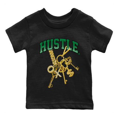 Air Jordan 4 Pine Green Gold Hustle Baby and Kids Sneaker Tees Nike SB x Jordan 4 Pine Green Kids Sneaker Tees Washing and Care Tip