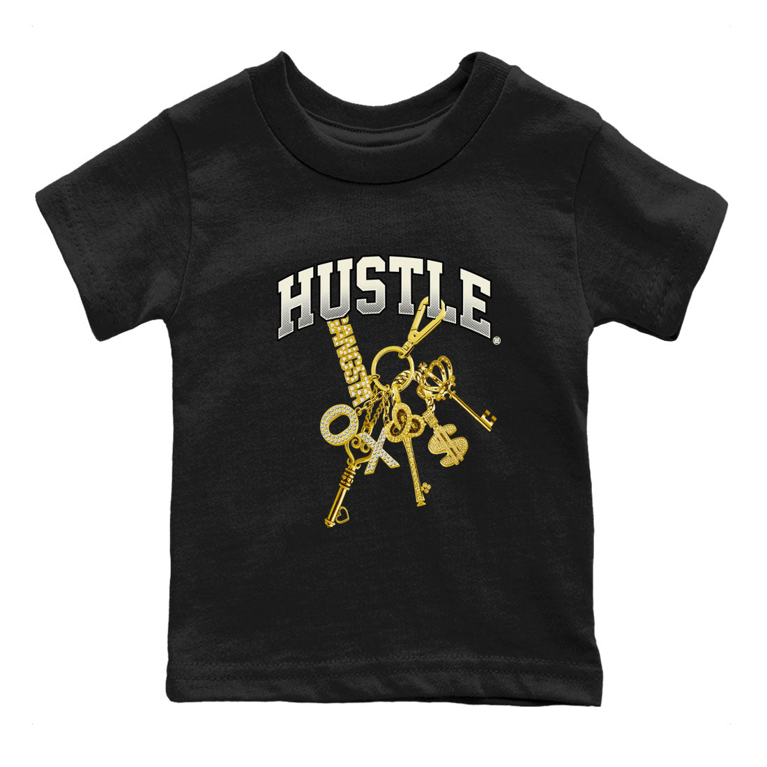 4s Sail shirt to match jordans Gold Hustle sneaker tees Air Jordan 4 Sail Drip Gear Zone baby toddler Black 2 cotton Shirt