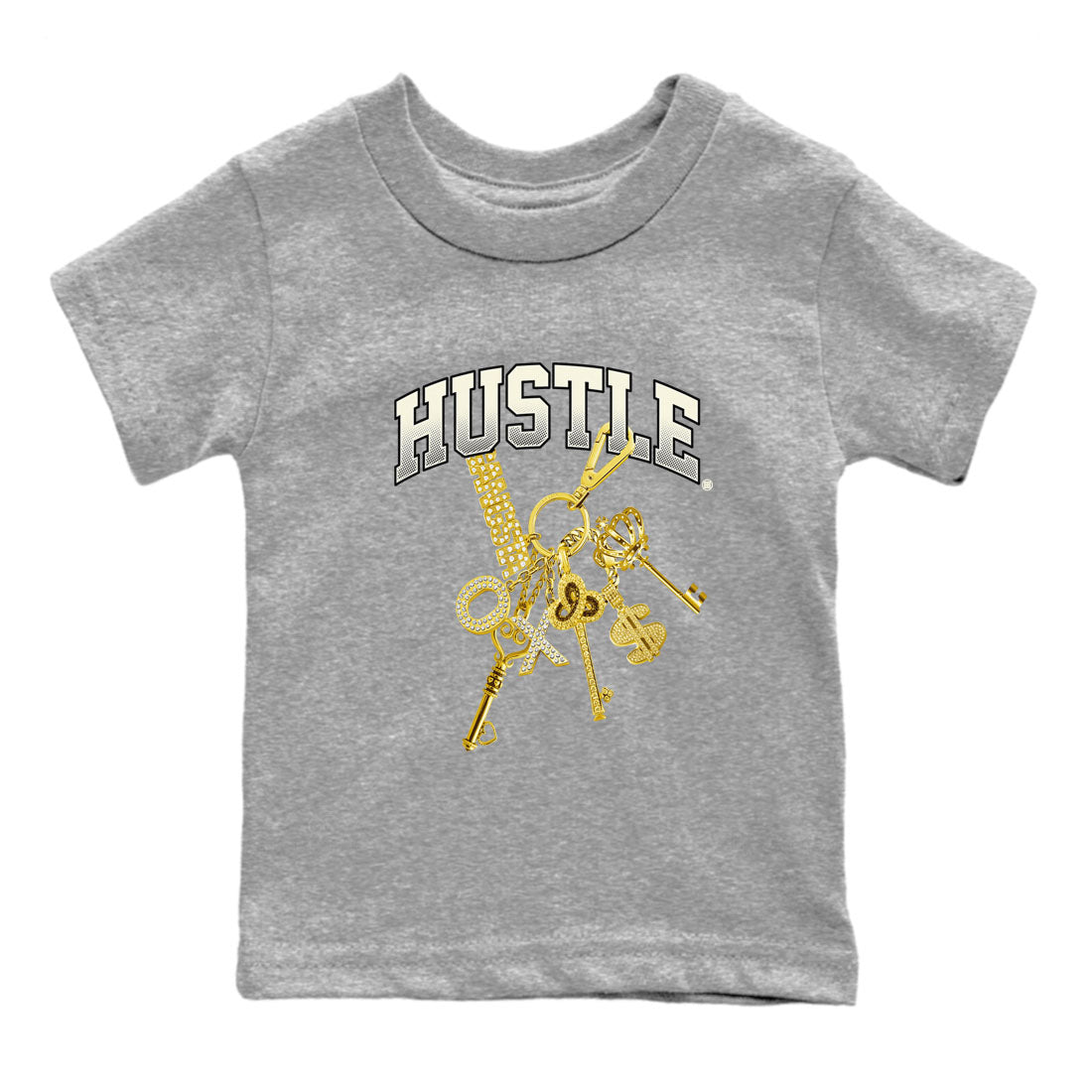 4s Sail shirt to match jordans Gold Hustle sneaker tees Air Jordan 4 Sail Drip Gear Zone baby toddler Heather Grey 2 cotton Shirt