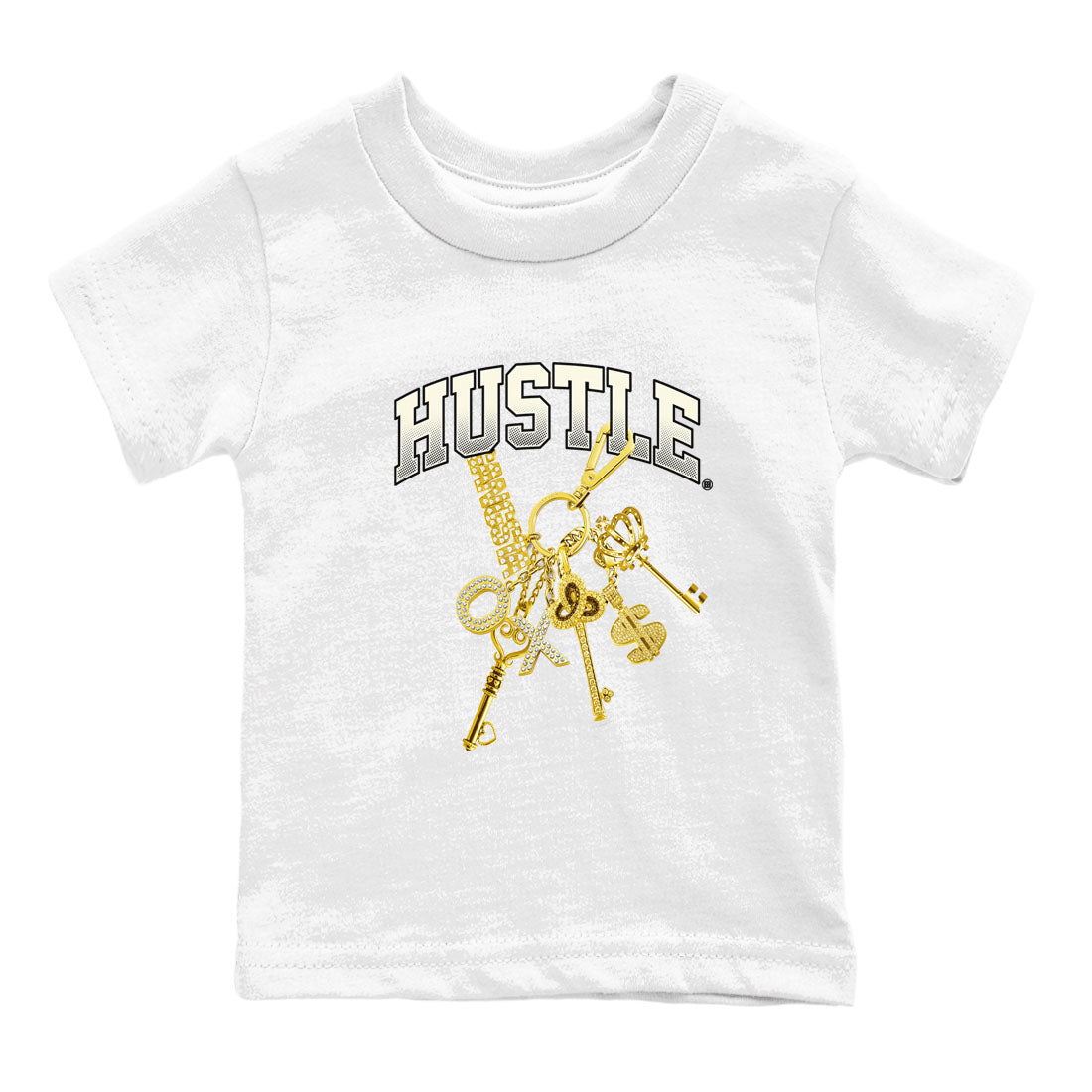4s Sail shirt to match jordans Gold Hustle sneaker tees Air Jordan 4 Sail Drip Gear Zone baby toddler White 2 cotton Shirt
