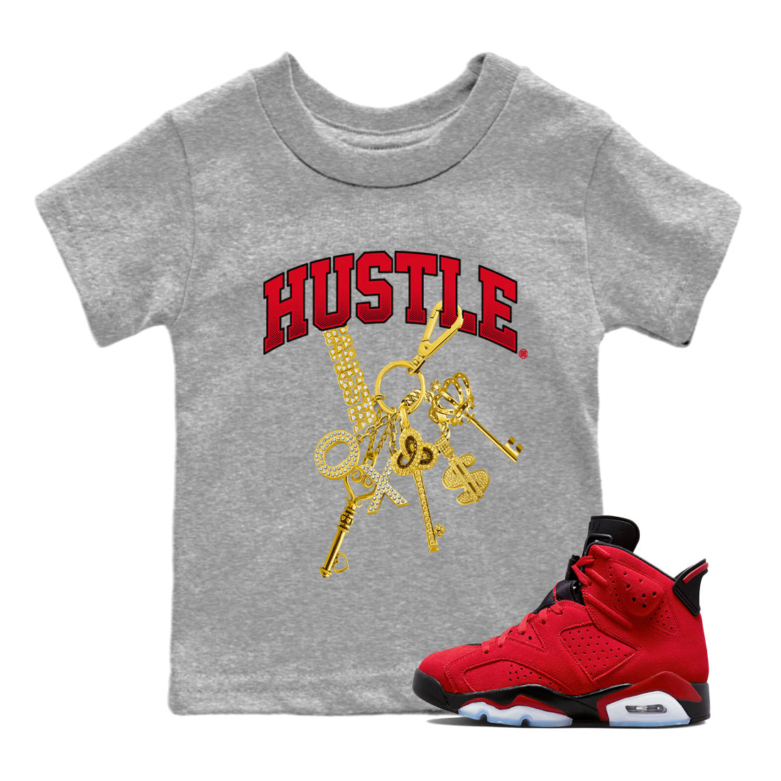 Air Jordan 6 Toro Bravo Gold Hustle Baby and Kids Sneaker Tees Air Jordan 6 Toro Kids Sneaker Tees Size Chart