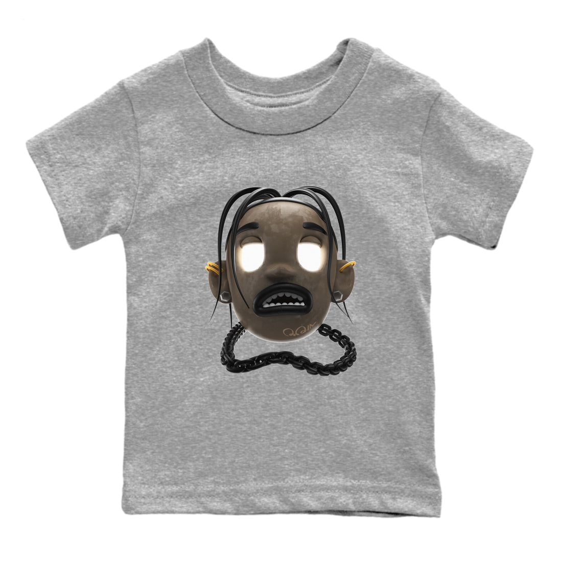 Air Jordan 1 Palomino shirt to match jordans Goosebumps Boy Streetwear Sneaker Shirt AJ1 High Palomino Drip Gear Zone Sneaker Matching Clothing Baby Toddler Heather Grey 2 T-Shirt