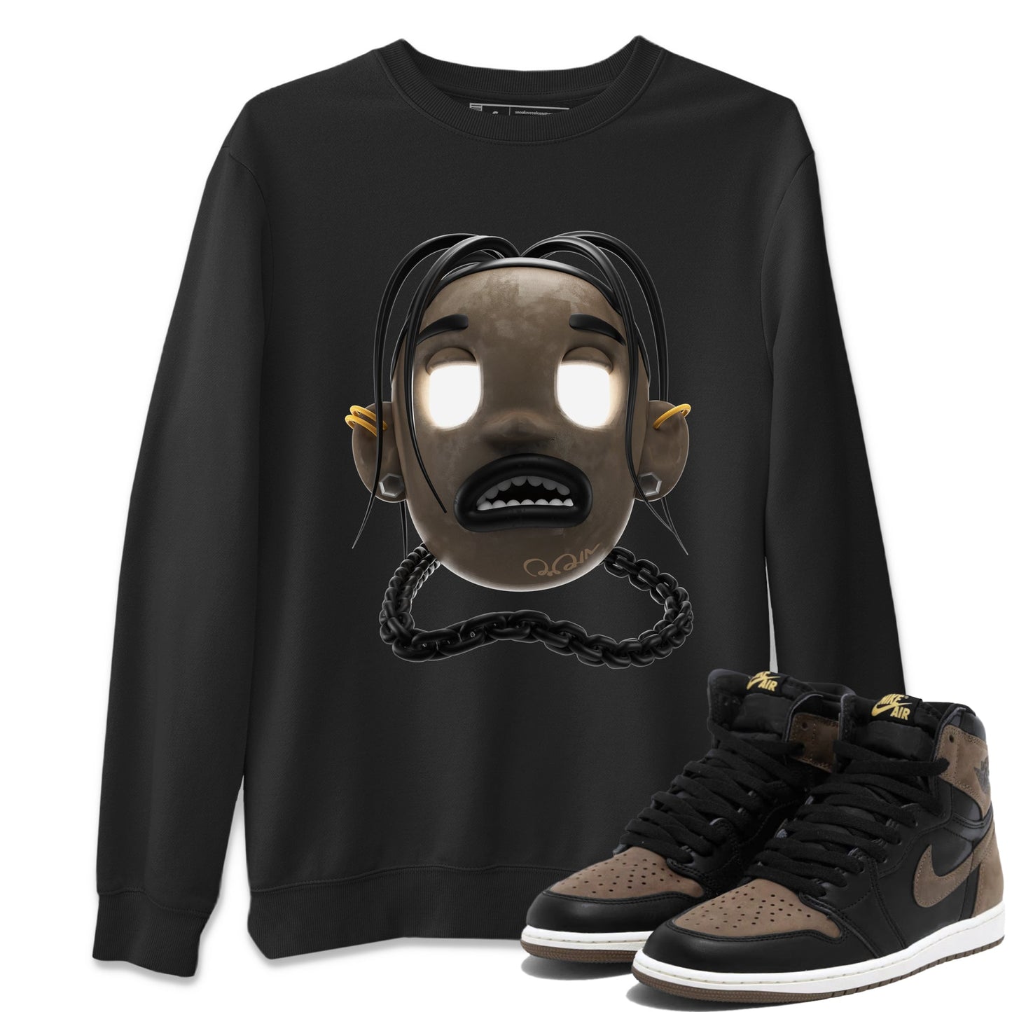 Air Jordan 1 Palomino shirt to match jordans Goosebumps Boy Streetwear Sneaker Shirt AJ1 High Palomino Drip Gear Zone Sneaker Matching Clothing Unisex Black 1 T-Shirt