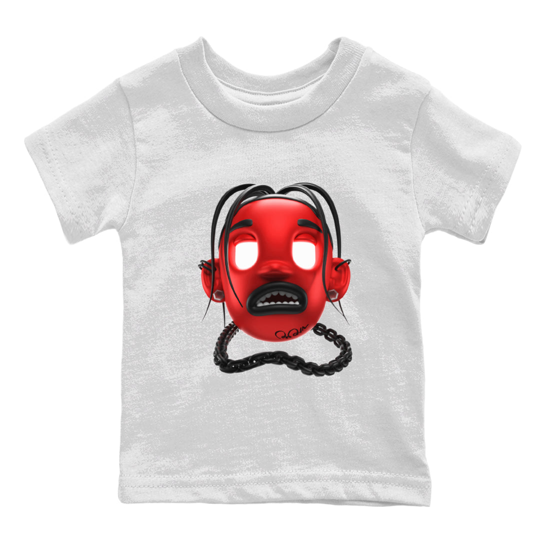 Air Jordan 1 Satin Bred Sneaker Match Tees Goosebumps Boy Sneaker Tees AJ1 Satin Bred Sneaker Release Tees Kids Shirts White 2