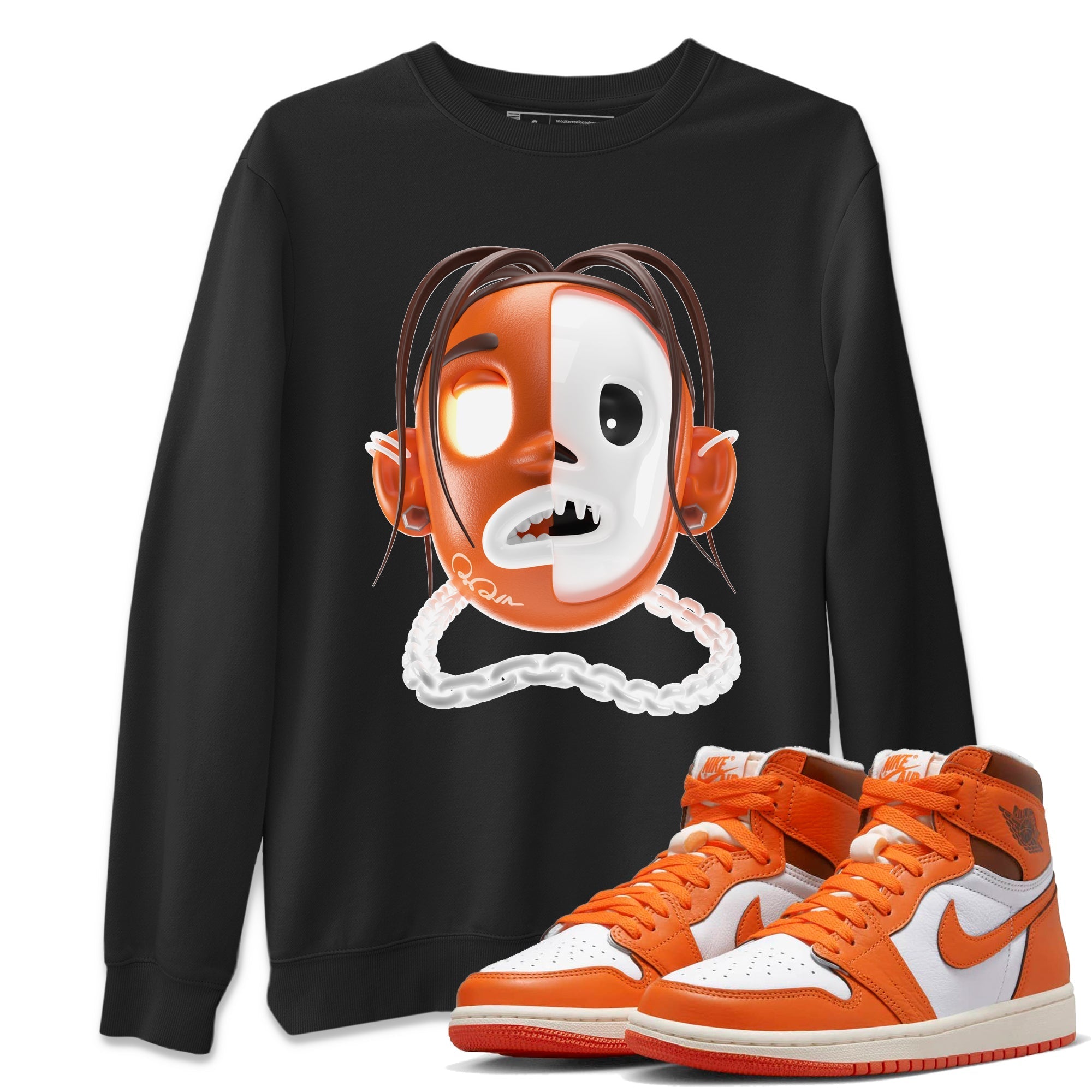 Air Jordan 1 Starfish shirt to match jordans Goosebumps Boy Streetwear Sneaker Shirt AJ1Starfish Drip Gear Zone Sneaker Matching Clothing Unisex Black 1 T-Shirt Halloween Custumes