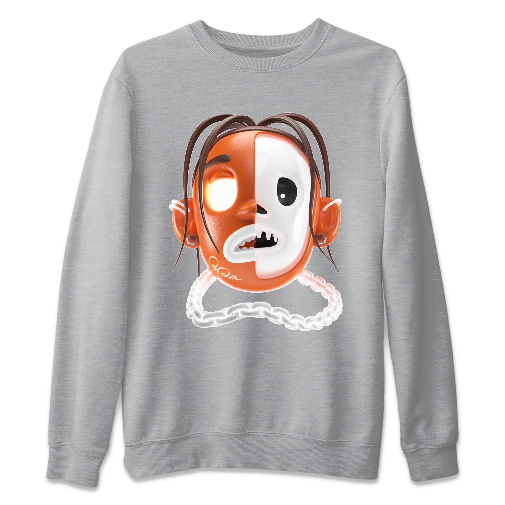 Air Jordan 1 Starfish shirt to match jordans Goosebumps Boy Streetwear Sneaker Shirt AJ1Starfish Drip Gear Zone Sneaker Matching Clothing Unisex Heather Grey 2 T-Shirt Halloween Custumes