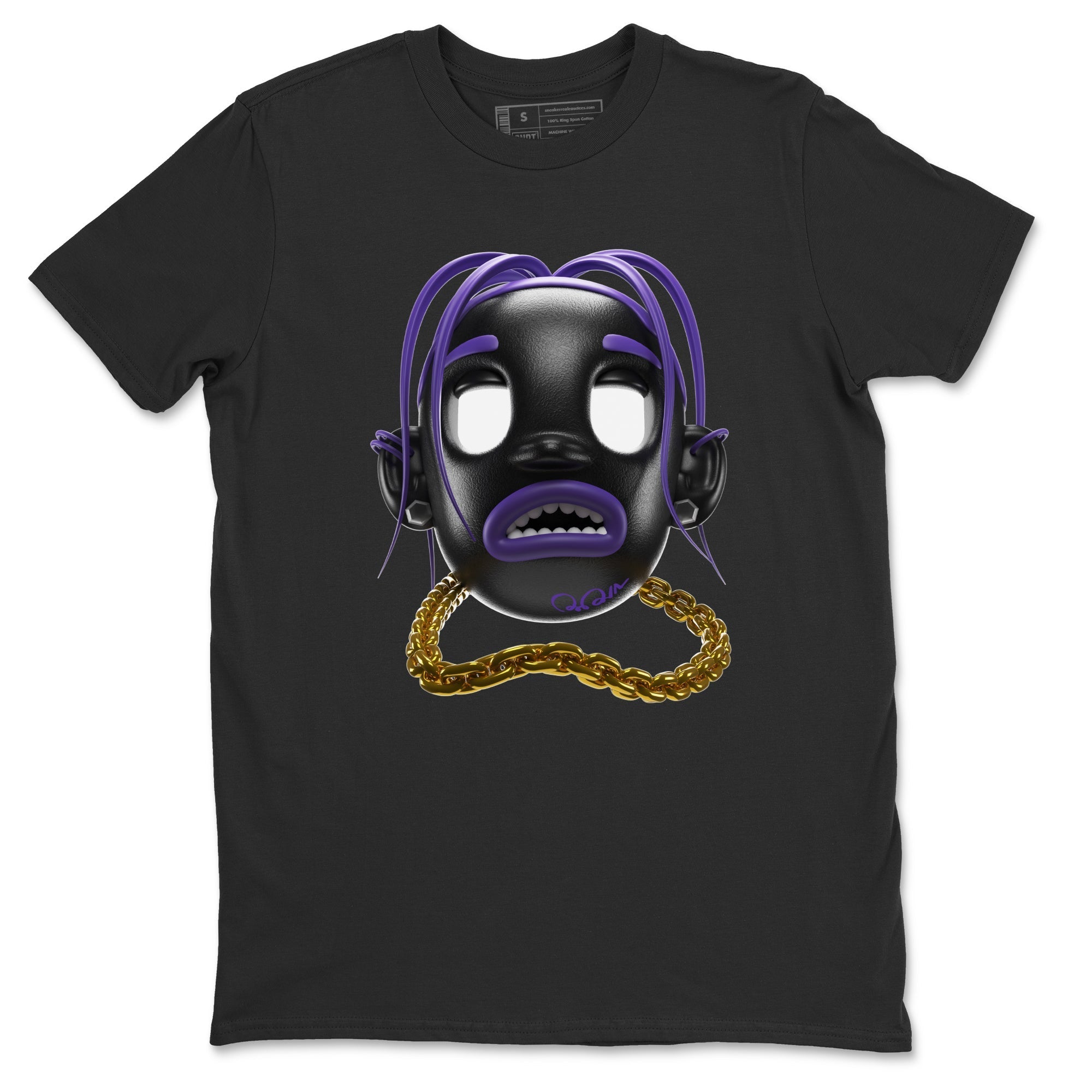 Air Jordan 12 Field Purple Sneaker Match Tees Goosebumps Boy Sneaker Tees AJ12 Field Purple Sneaker Release Tees Unisex Shirts Black 2