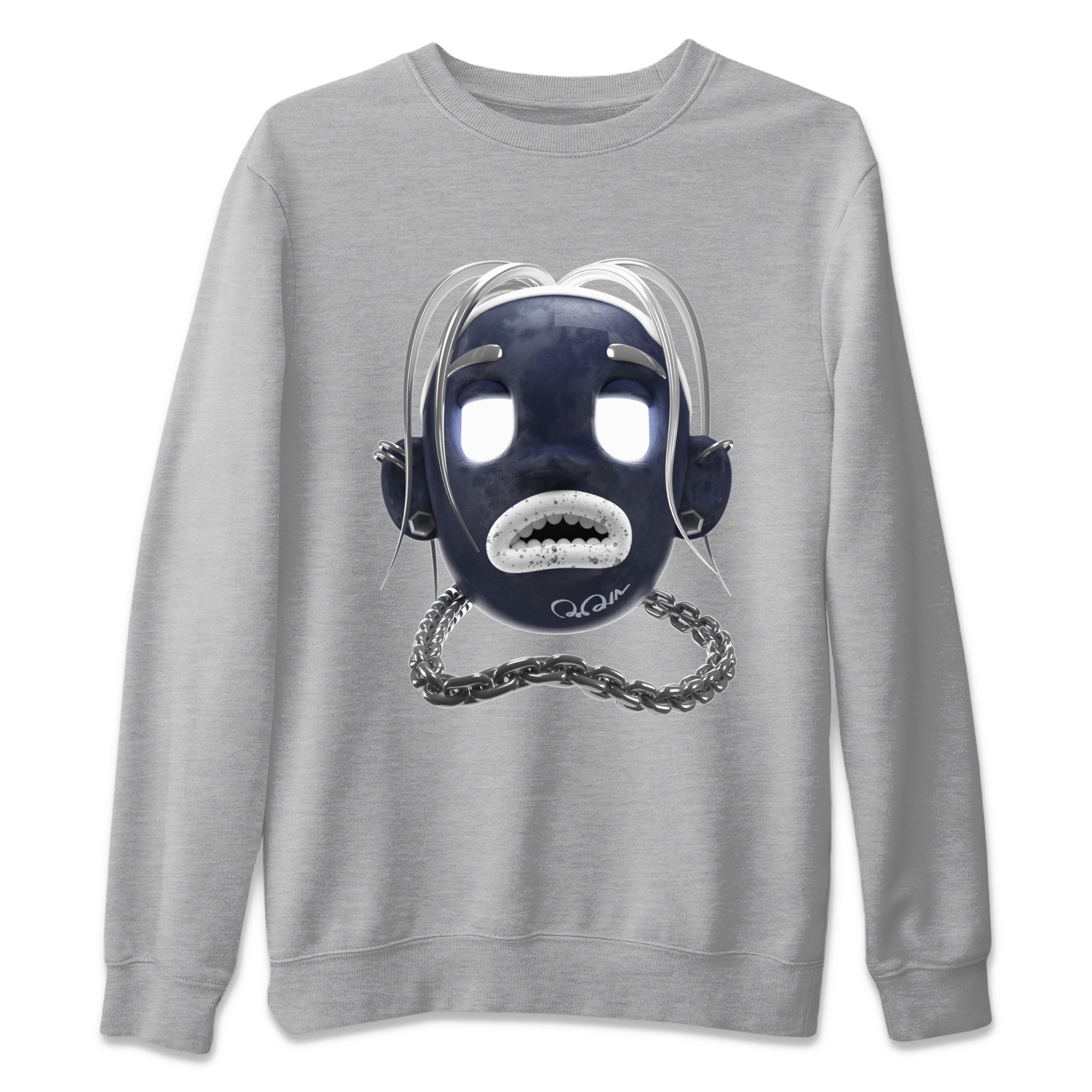 Air Jordan 5 Georgetown Sneaker Match Tees Goosebumps Boy Streetwear Sneaker Shirt AJ5 Georgetown Sneaker Release Tees Unisex Shirts Heather Grey 2