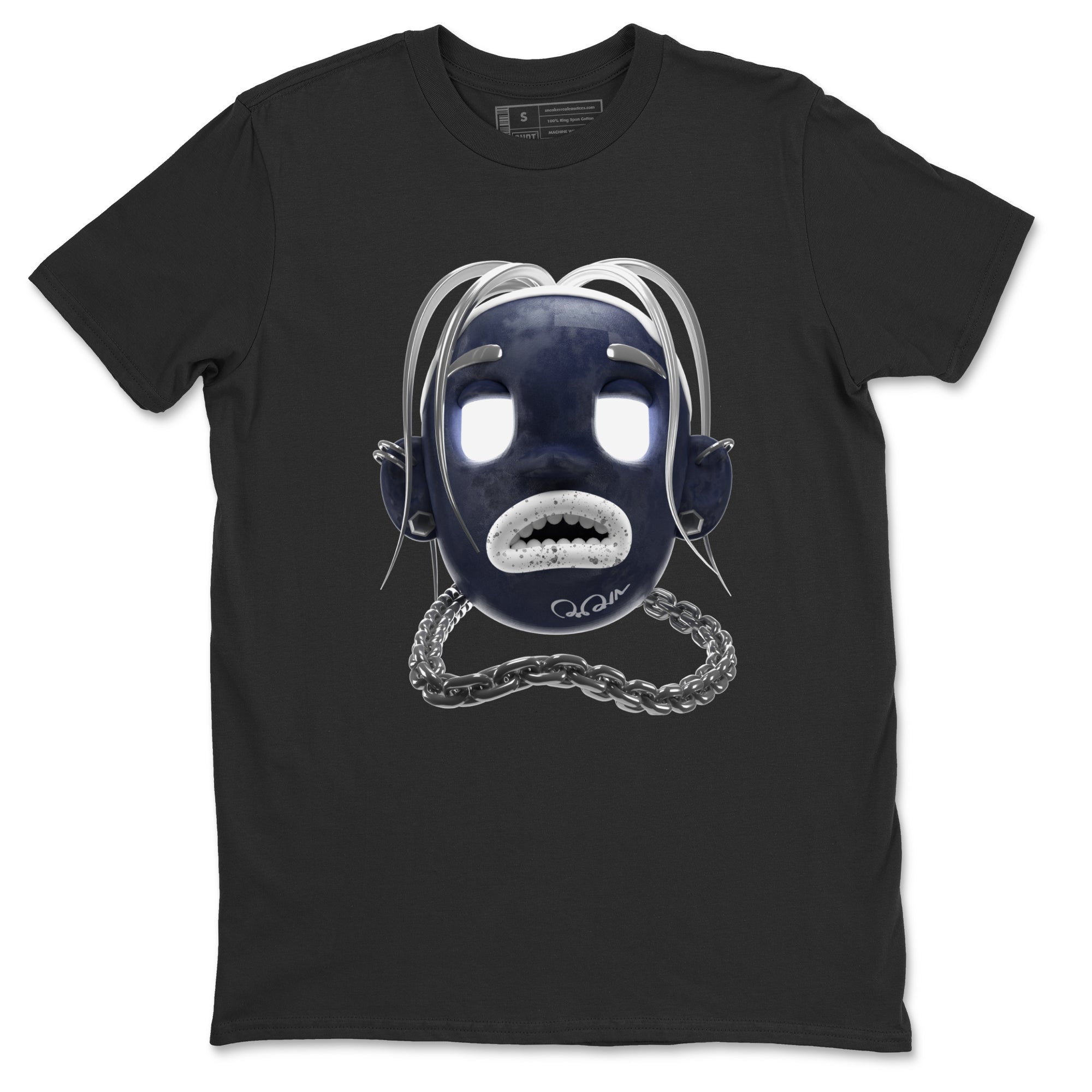 Air Jordan 5 Georgetown Sneaker Match Tees Goosebumps Boy Streetwear Sneaker Shirt AJ5 Georgetown Sneaker Release Tees Unisex Shirts Black 2