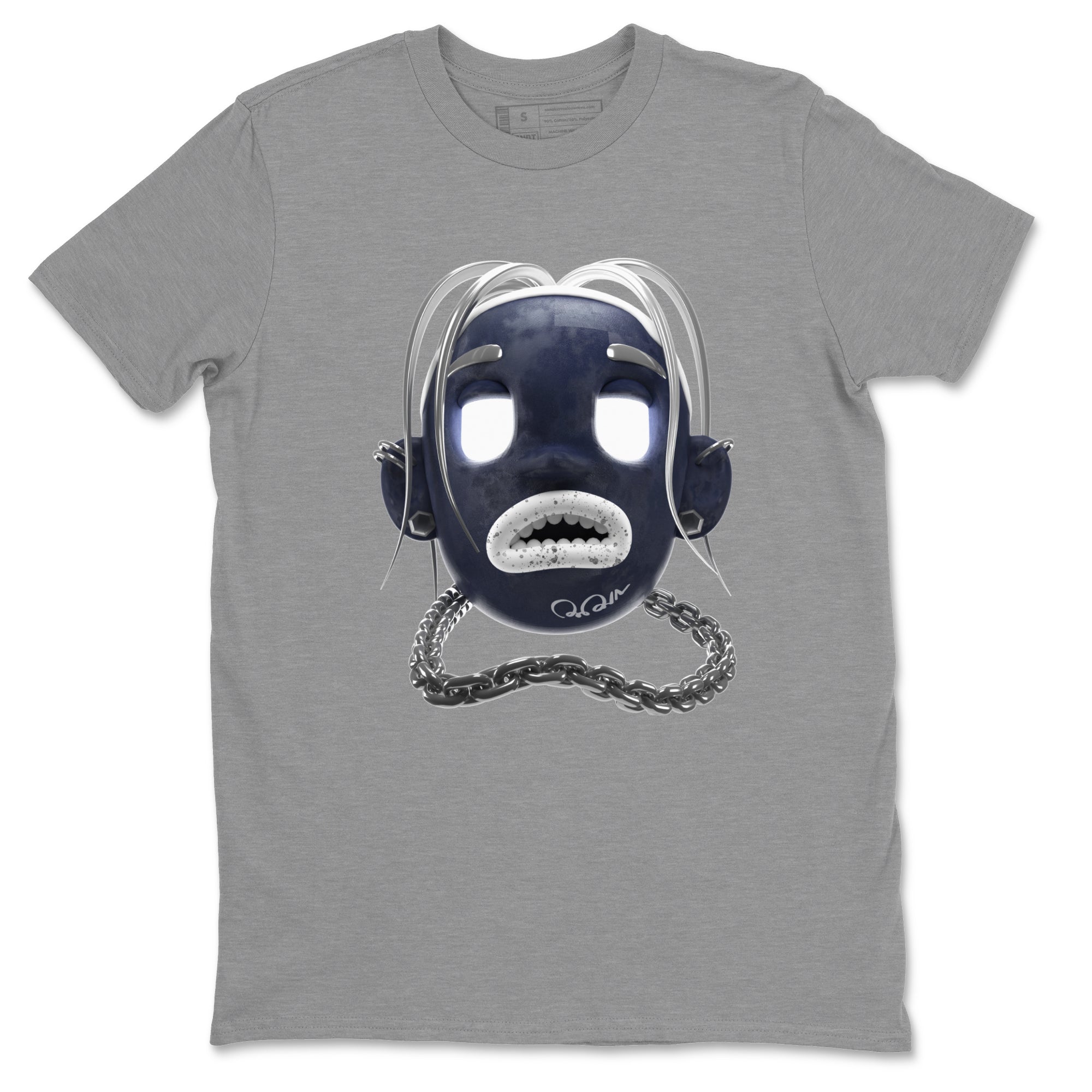 Air Jordan 5 Georgetown Sneaker Match Tees Goosebumps Boy Streetwear Sneaker Shirt AJ5 Georgetown Sneaker Release Tees Unisex Shirts Heather Grey 2