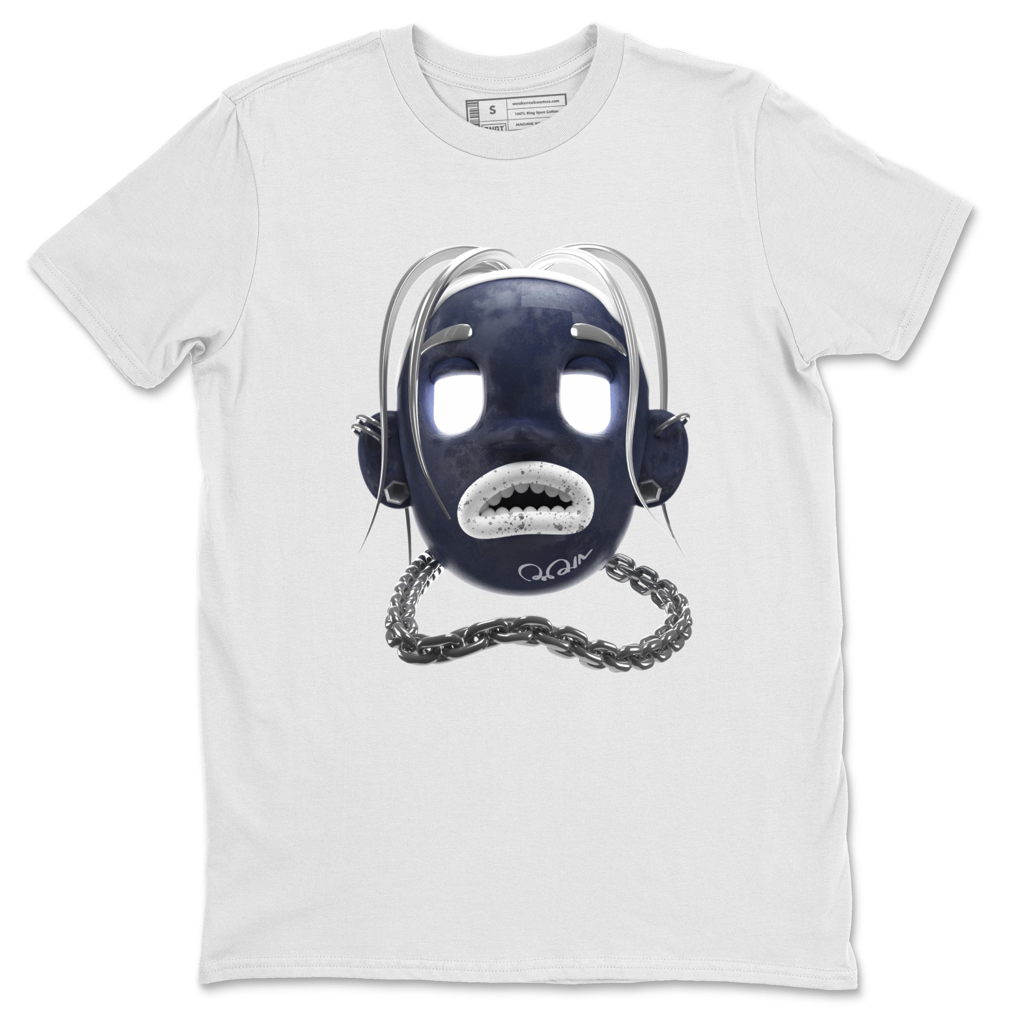 Air Jordan 5 Georgetown Sneaker Match Tees Goosebumps Boy Streetwear Sneaker Shirt AJ5 Georgetown Sneaker Release Tees Unisex Shirts White 2