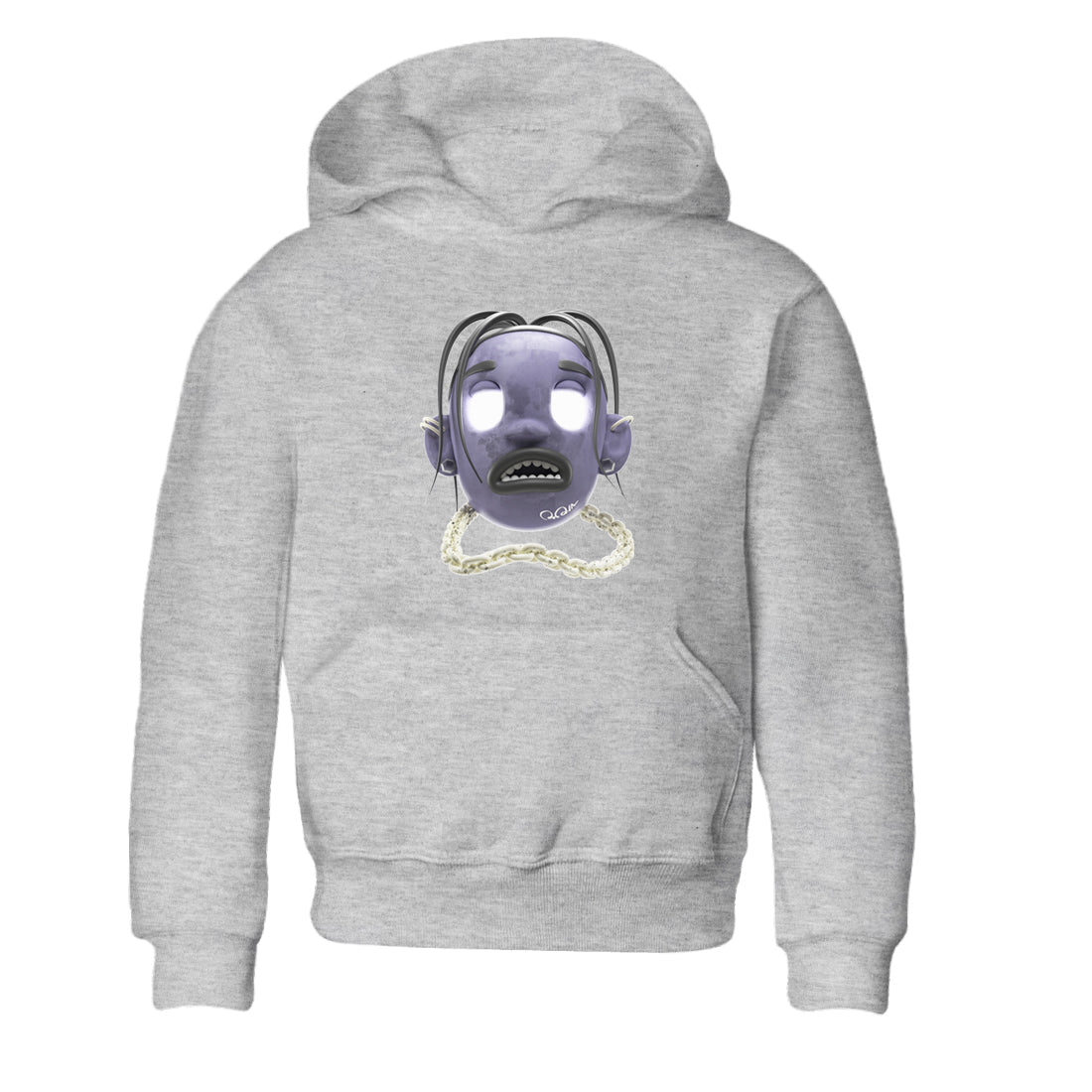 Air Jordan 5 Indigo Haze Sneaker Match Tees Goosebumps boy Streetwear Sneaker Shirt AJ5 Indigo Haze Sneaker Release Tees Kids Shirts Heather Grey 2