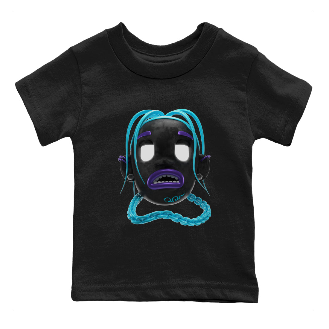 Air Jordan 6 Aqua Sneaker Match Tees Goosebumps Boy Sneaker Tees AJ6 Aqua Sneaker Release Tees Kids Shirts Black 2