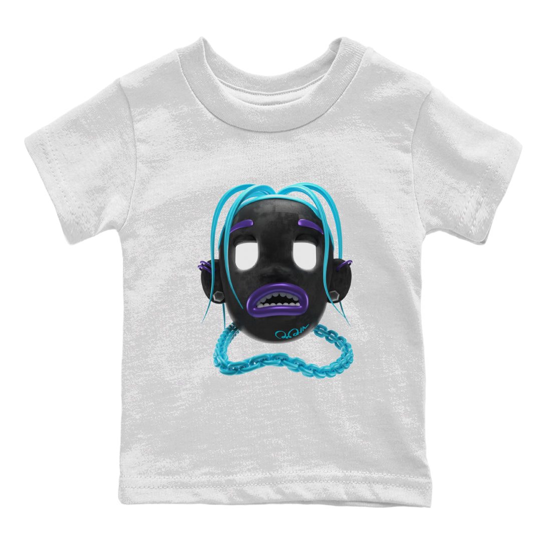 Air Jordan 6 Aqua Sneaker Match Tees Goosebumps Boy Sneaker Tees AJ6 Aqua Sneaker Release Tees Kids Shirts White 2