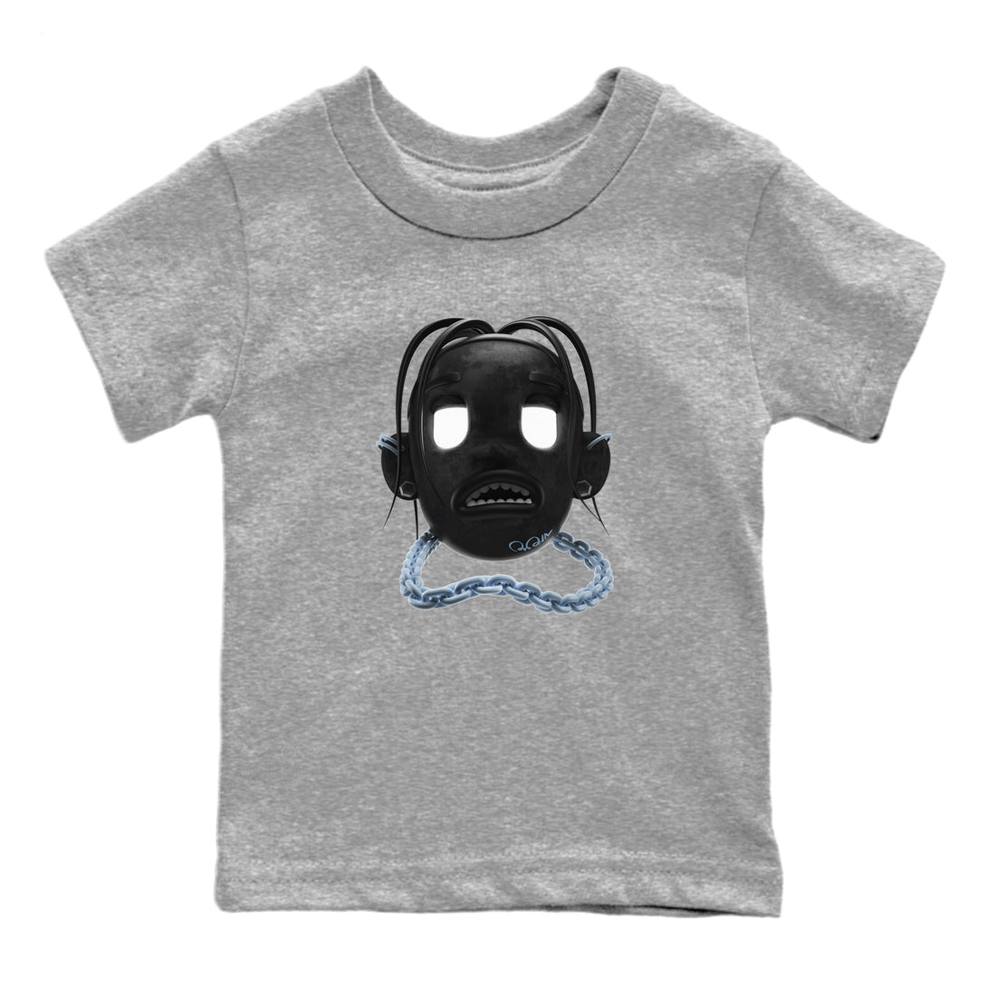 Air Jordan 7 Chambray Sneaker Match Tees Goosebumps Boy Sneaker Tees AJ7 Chambray Sneaker Release Tees Kids Shirts Heather Grey 2