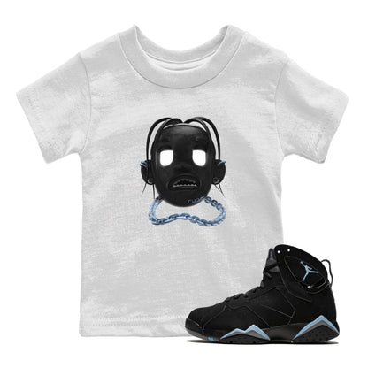 Air Jordan 7 Chambray Sneaker Match Tees Goosebumps Boy Sneaker Tees AJ7 Chambray Sneaker Release Tees Kids Shirts White 1