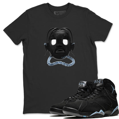 Air Jordan 7 Chambray Sneaker Match Tees Goosebumps Boy Sneaker Tees AJ7 Chambray Sneaker Release Tees Unisex Shirts Black 1