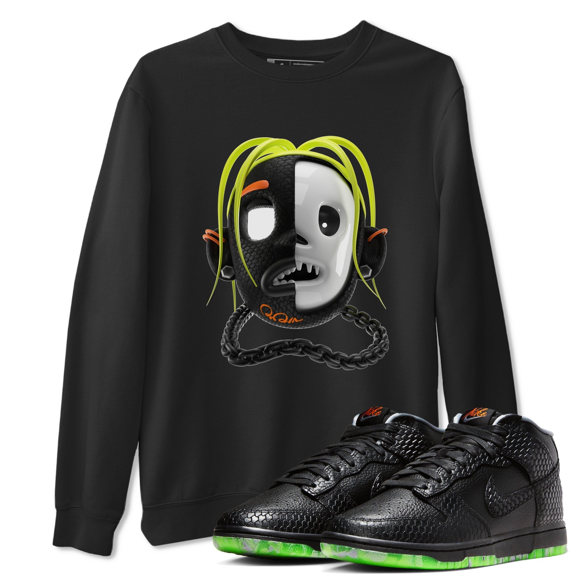 Dunk Halloween shirt to match jordans Goosebumps Boy sneaker tees Halloween night dress Dunk Halloween Drip Gear Zone Unisex Crew Neck Tee Black 1 T-Shirt
