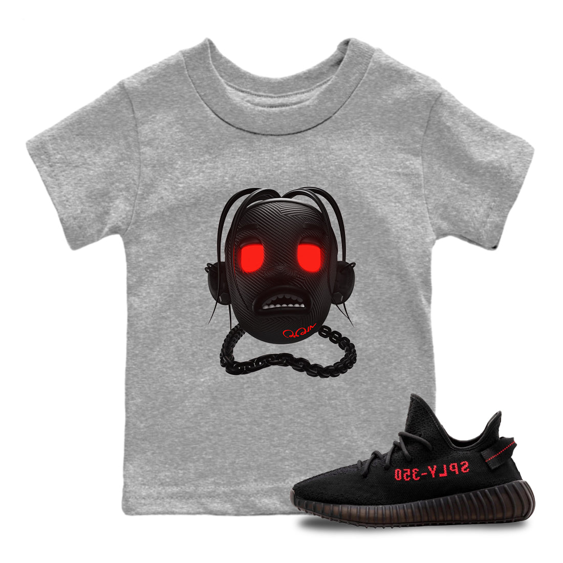 Yeezy 350 Bred shirt to match jordans Goosebumps Boy Streetwear Sneaker Shirt Adidas Yeezy Boost V2 350 Bred Drip Gear Zone Sneaker Matching Clothing Baby Toddler Heather Grey 1 T-Shirt