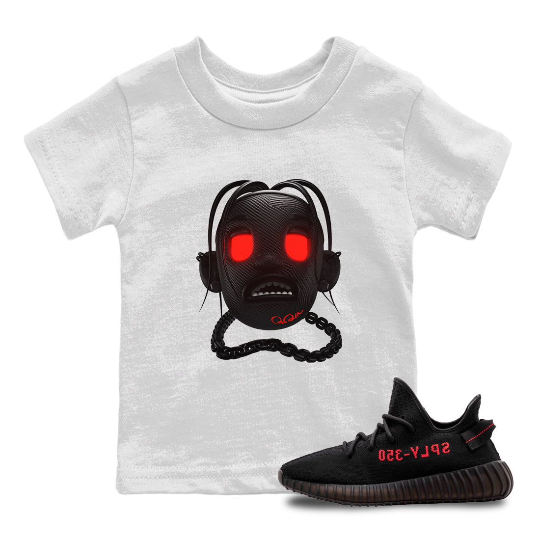 Yeezy 350 Bred shirt to match jordans Goosebumps Boy Streetwear Sneaker Shirt Adidas Yeezy Boost V2 350 Bred Drip Gear Zone Sneaker Matching Clothing Baby Toddler White 1 T-Shirt