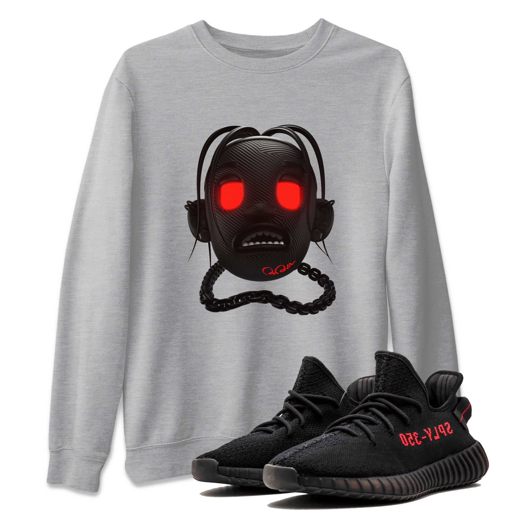 Yeezy 350 Bred shirt to match jordans Goosebumps Boy Streetwear Sneaker Shirt Adidas Yeezy Boost V2 350 Bred Drip Gear Zone Sneaker Matching Clothing Unisex Heather Grey 1 T-Shirt