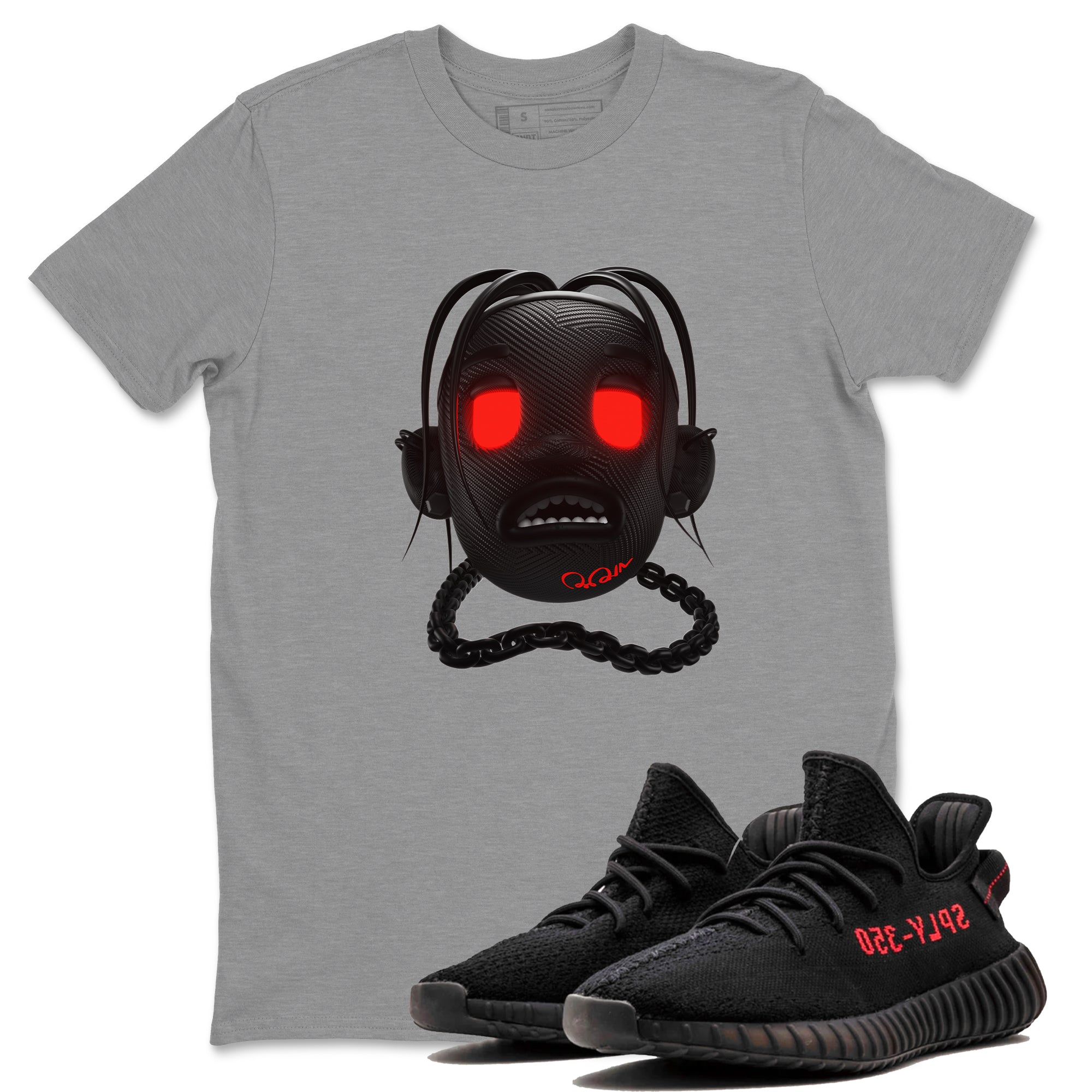 Yeezy 350 Bred shirt to match jordans Goosebumps Boy Streetwear Sneaker Shirt Adidas Yeezy Boost V2 350 Bred Drip Gear Zone Sneaker Matching Clothing Unisex Heather Grey 1 T-Shirt