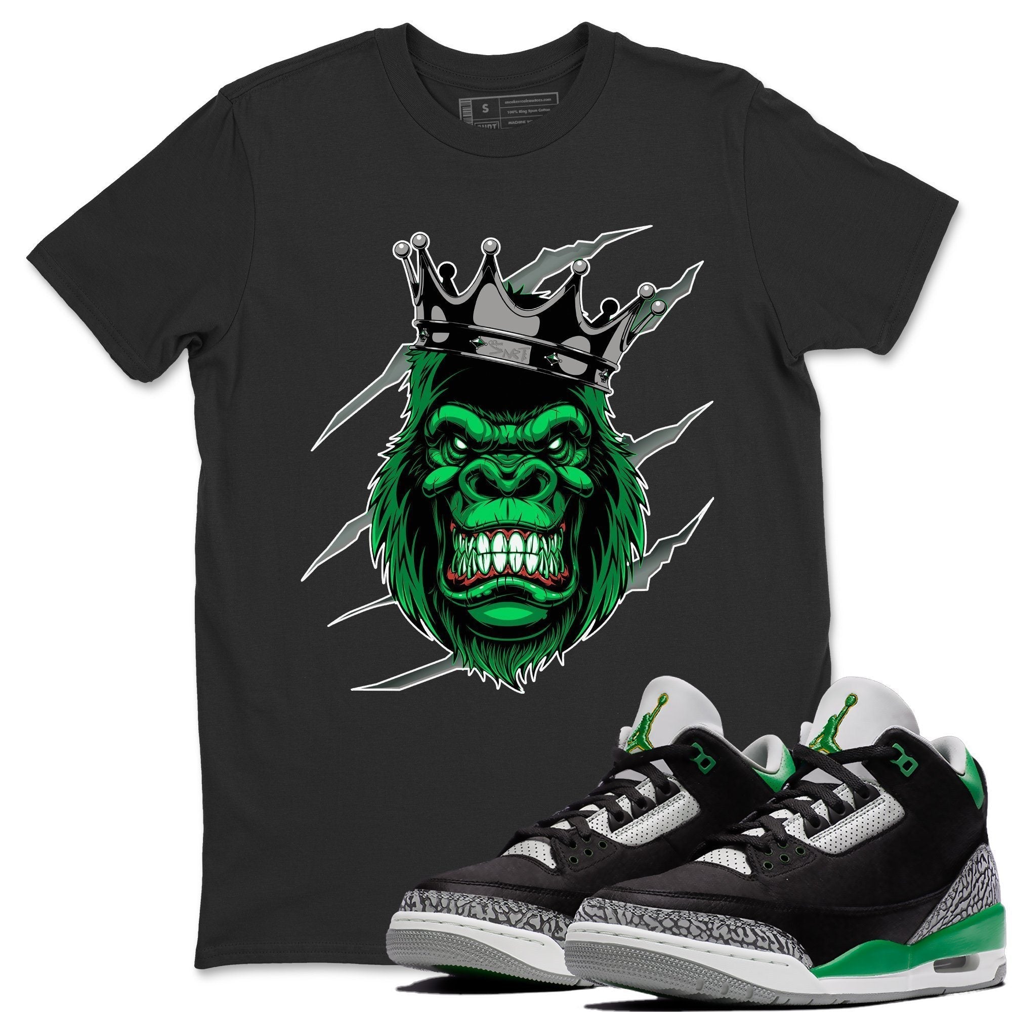 Jordan 3 Pine Green Shirt To Match Jordans Gorilla Sneaker Tees Jordan 3 Pine Green Drip Gear Zone Sneaker Matching Clothing Unisex Shirts