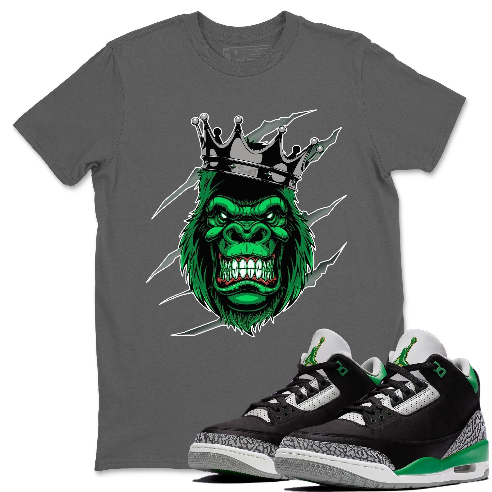 Jordan 3 Pine Green Shirt To Match Jordans Gorilla Sneaker Tees Jordan 3 Pine Green Drip Gear Zone Sneaker Matching Clothing Unisex Shirts