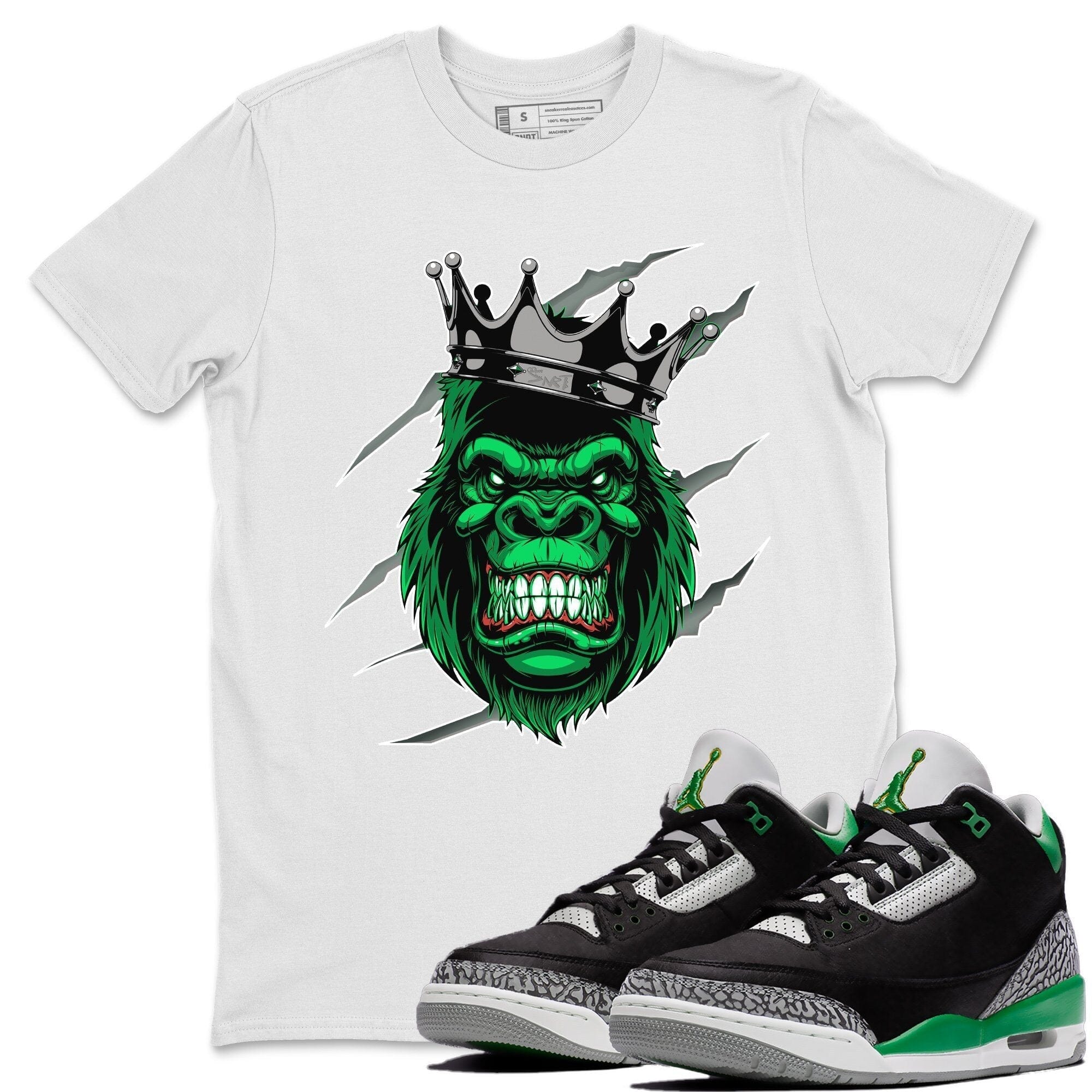 Jordan 3 Pine Green Shirt To Match Jordans Gorilla Sneaker Tees Jordan 3 Pine Green Drip Gear Zone Sneaker Matching Clothing Unisex Shirts