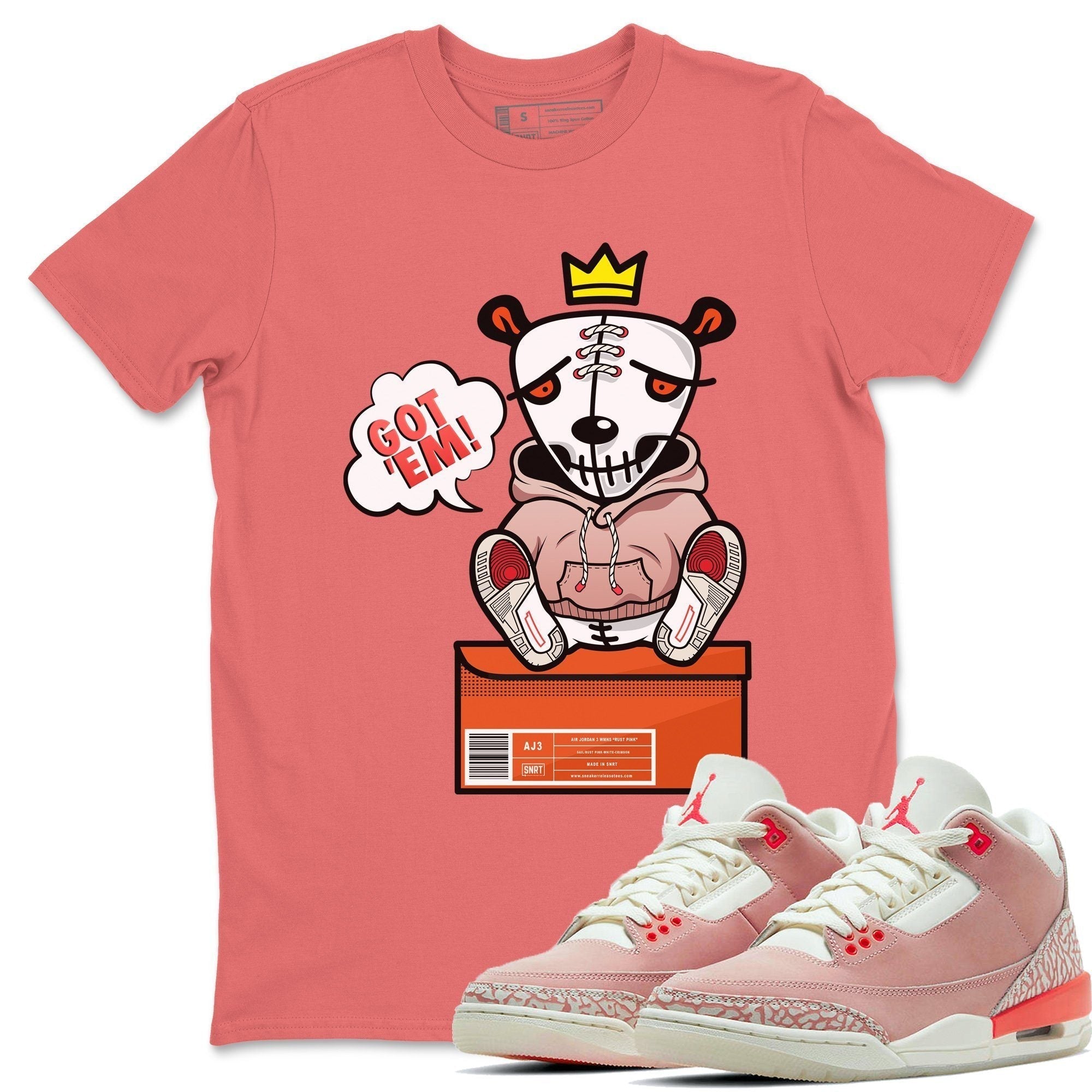 Jordan 3 Rust Pink Shirt To Match Jordans Got Em Sneaker Tees Jordan 3 Rust Pink Drip Gear Zone Sneaker Matching Clothing Unisex Shirts