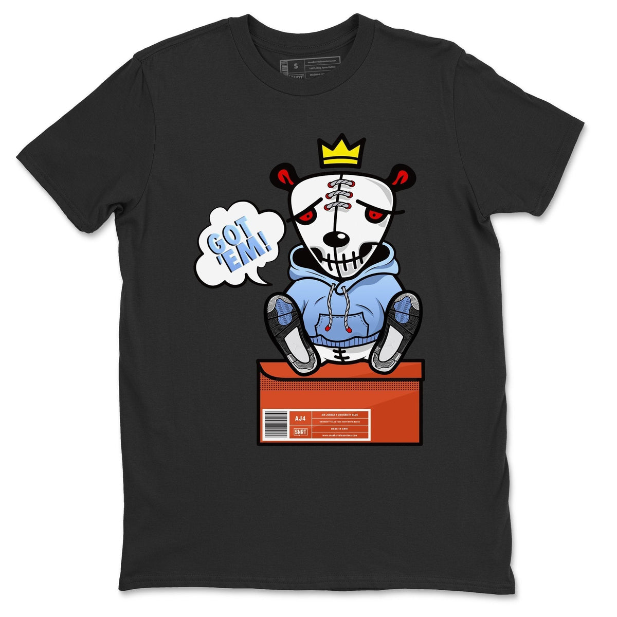 Jordan 4 University Blue Shirt To Match Jordans Got Em Sneaker Tees Jordan 4 University Blue Drip Gear Zone Sneaker Matching Clothing Unisex Shirts