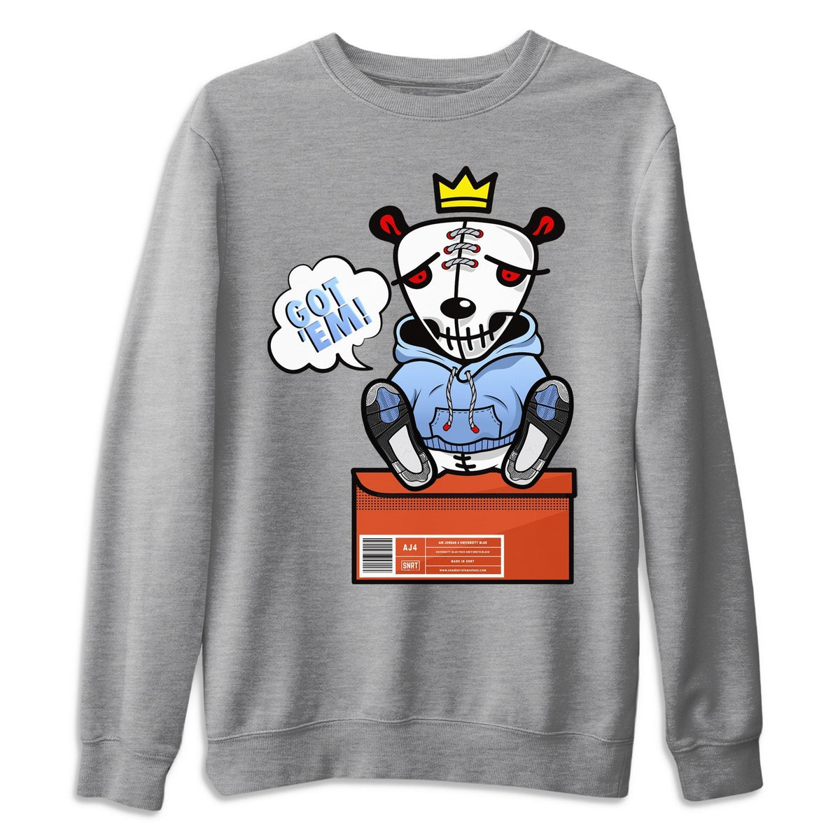 Jordan 4 University Blue Shirt To Match Jordans Got Em Sneaker Tees Jordan 4 University Blue Drip Gear Zone Sneaker Matching Clothing Unisex Shirts