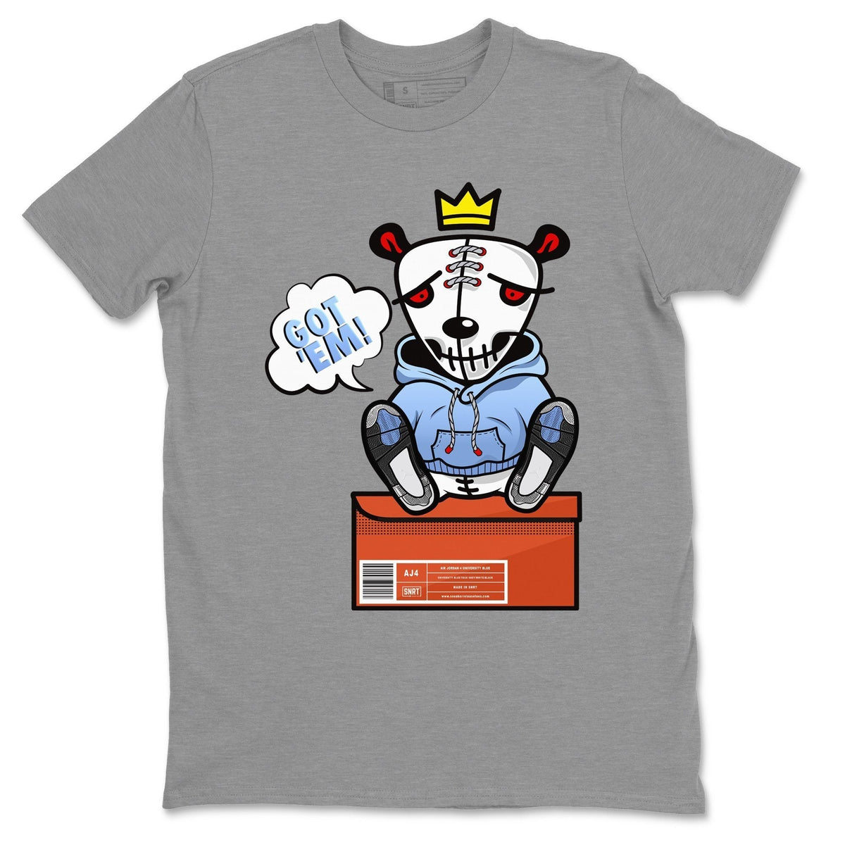 Jordan 4 University Blue Shirt To Match Jordans Got Em Sneaker Tees Jordan 4 University Blue Drip Gear Zone Sneaker Matching Clothing Unisex Shirts