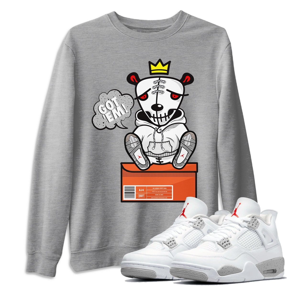 Jordan 4 Tech Grey Shirt To Match Jordans Got Em Sneaker Tees Jordan 4 Tech Grey Drip Gear Zone Sneaker Matching Clothing Unisex Shirts
