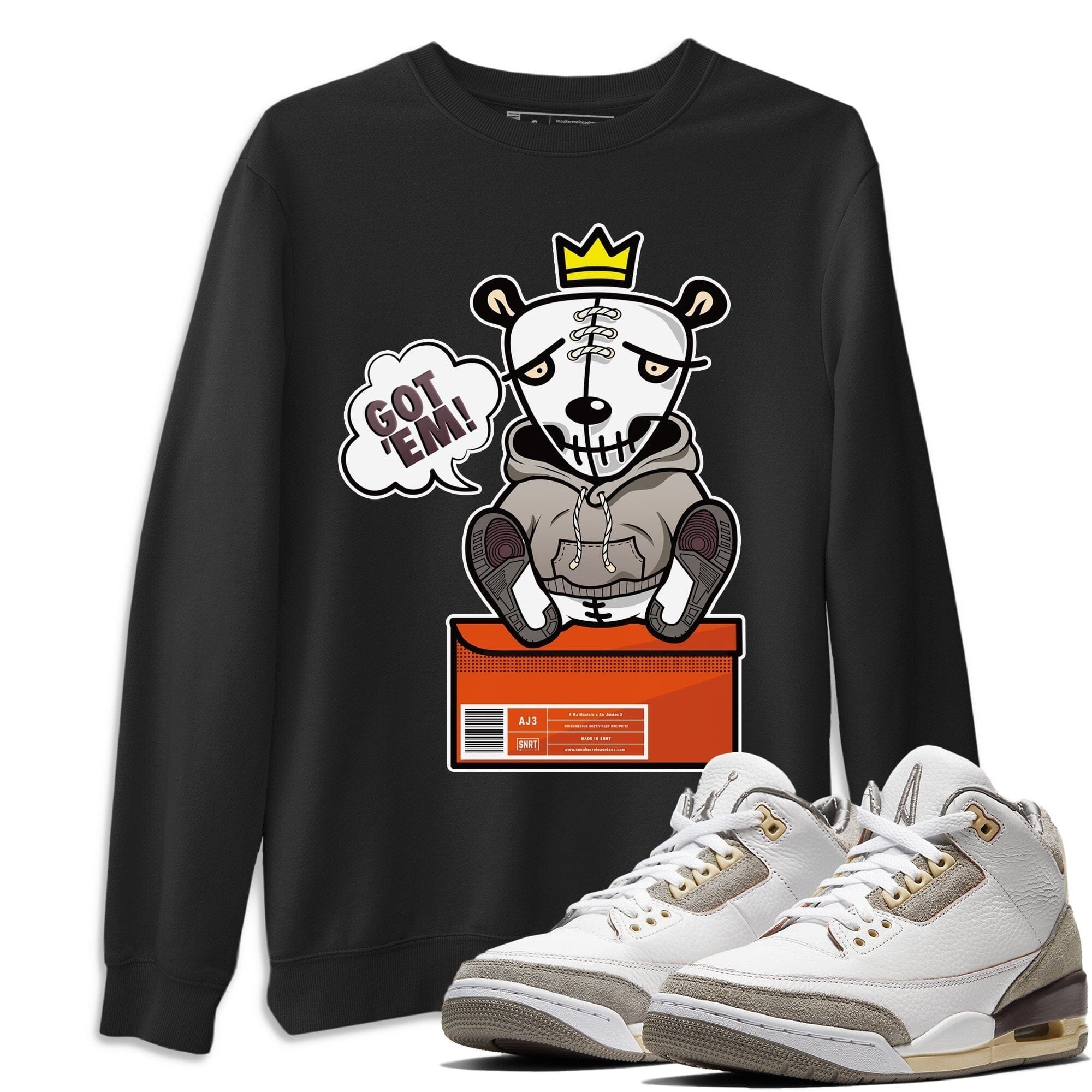 Jordan 3 A Ma Maniere Shirt To Match Jordans Got Em Sneaker Tees Jordan 3 A Ma Maniere Drip Gear Zone Sneaker Matching Clothing Unisex Shirts