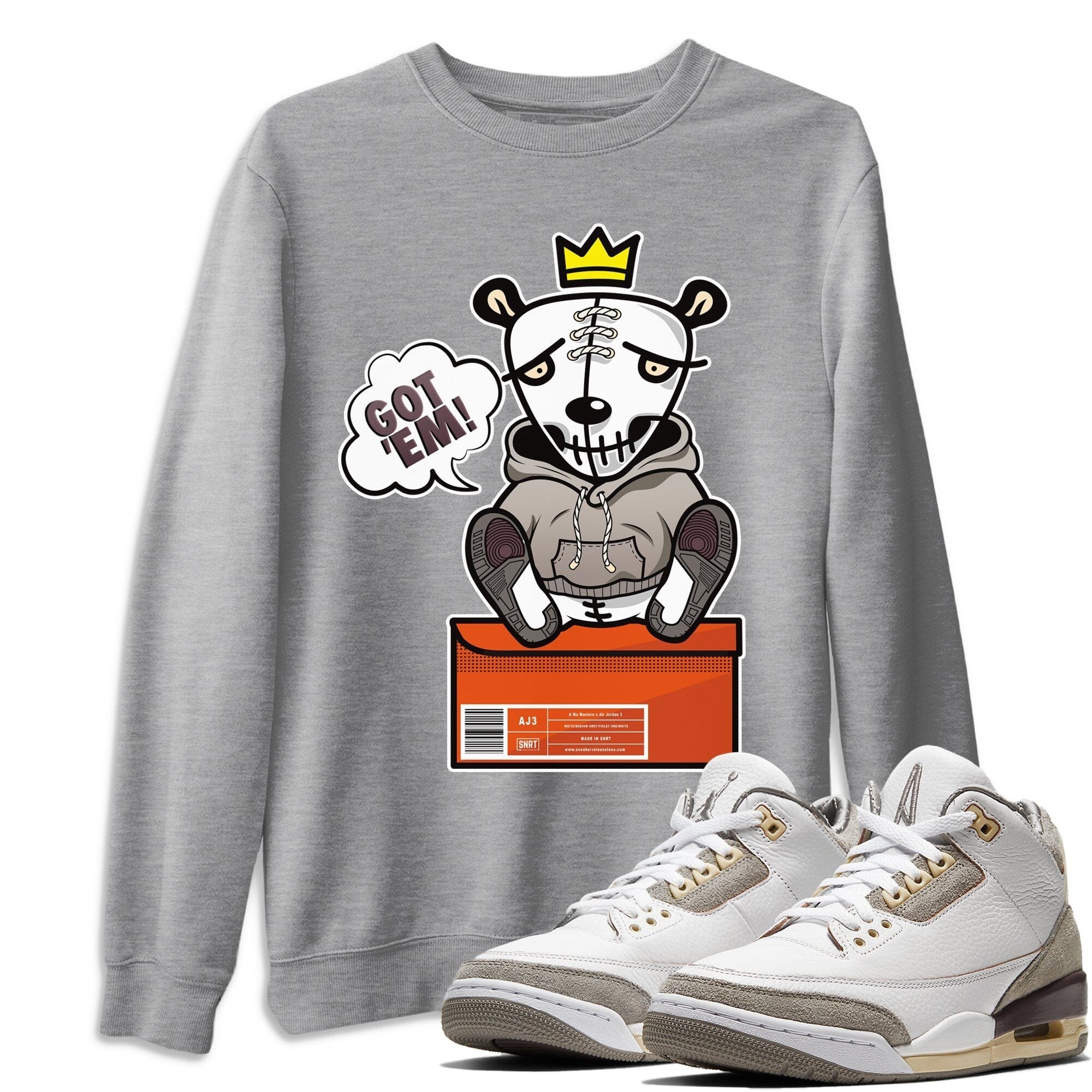 Jordan 3 A Ma Maniere Shirt To Match Jordans Got Em Sneaker Tees Jordan 3 A Ma Maniere Drip Gear Zone Sneaker Matching Clothing Unisex Shirts
