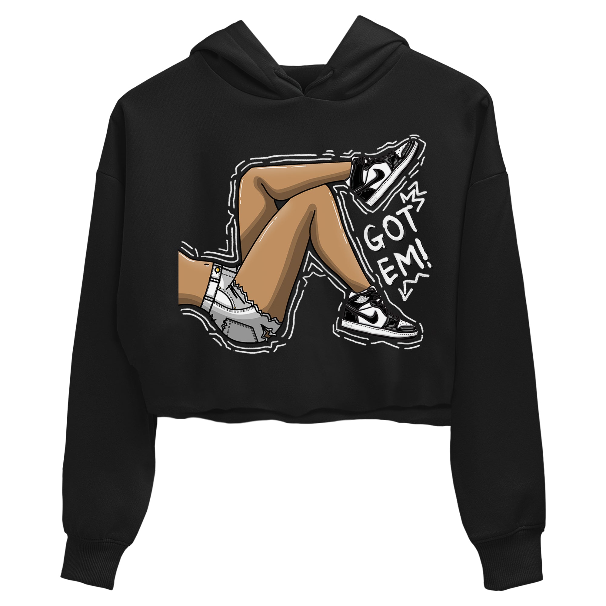 Air Jordan 1 Black White Shirt To Match Jordans Got Em Legs Sneaker Tees Air Jordan 1 Black White Drip Gear Zone Sneaker Matching Clothing Women's Shirts