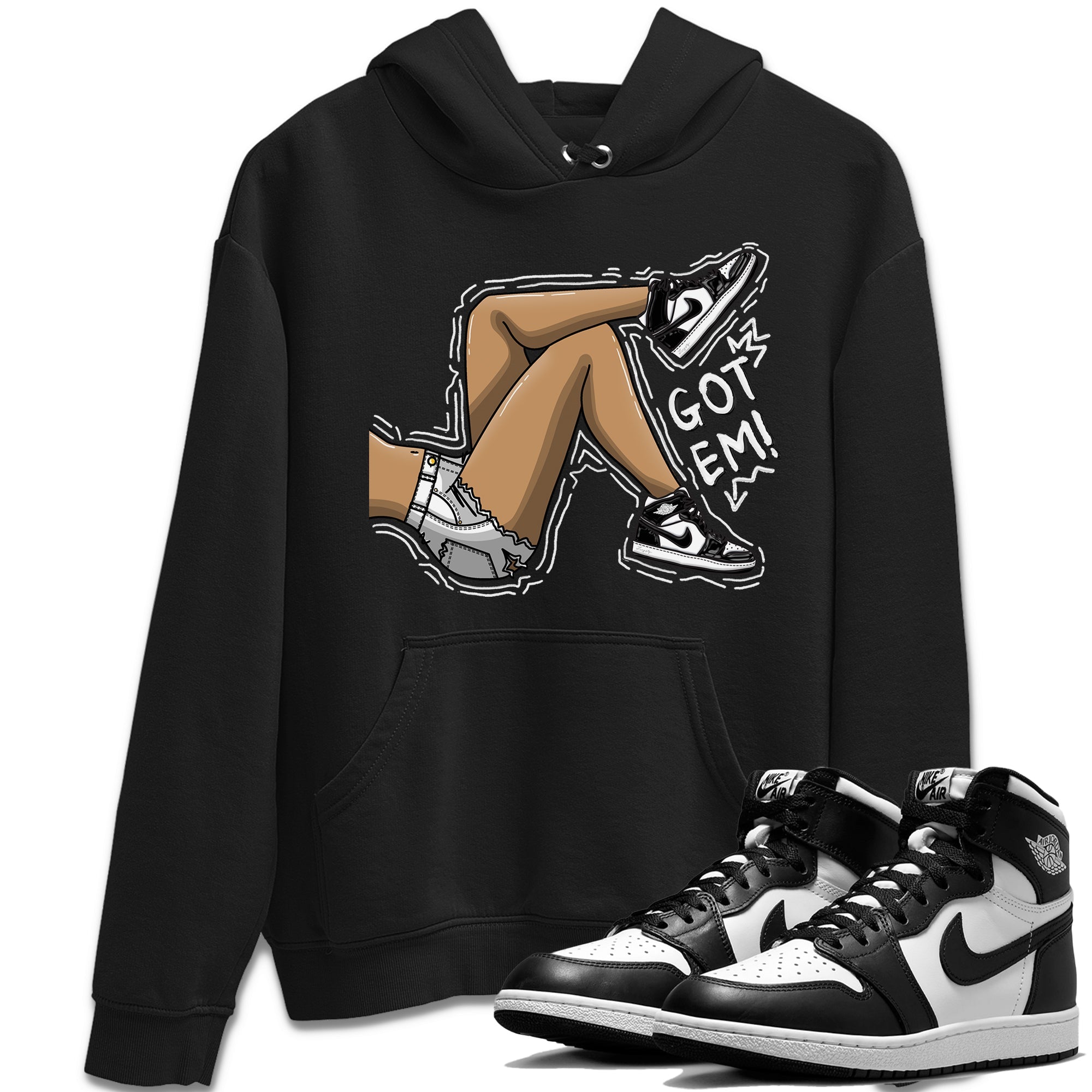 Air Jordan 1 Black White Shirt To Match Jordans Got Em Legs Sneaker Tees Air Jordan 1 Black White Drip Gear Zone Sneaker Matching Clothing Unisex Shirts
