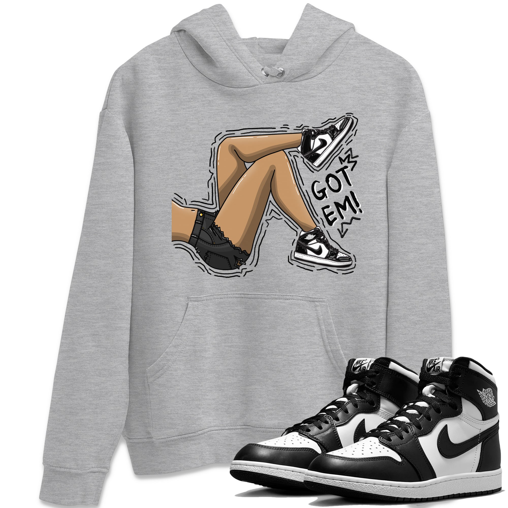 Air Jordan 1 Black White Shirt To Match Jordans Got Em Legs Sneaker Tees Air Jordan 1 Black White Drip Gear Zone Sneaker Matching Clothing Unisex Shirts