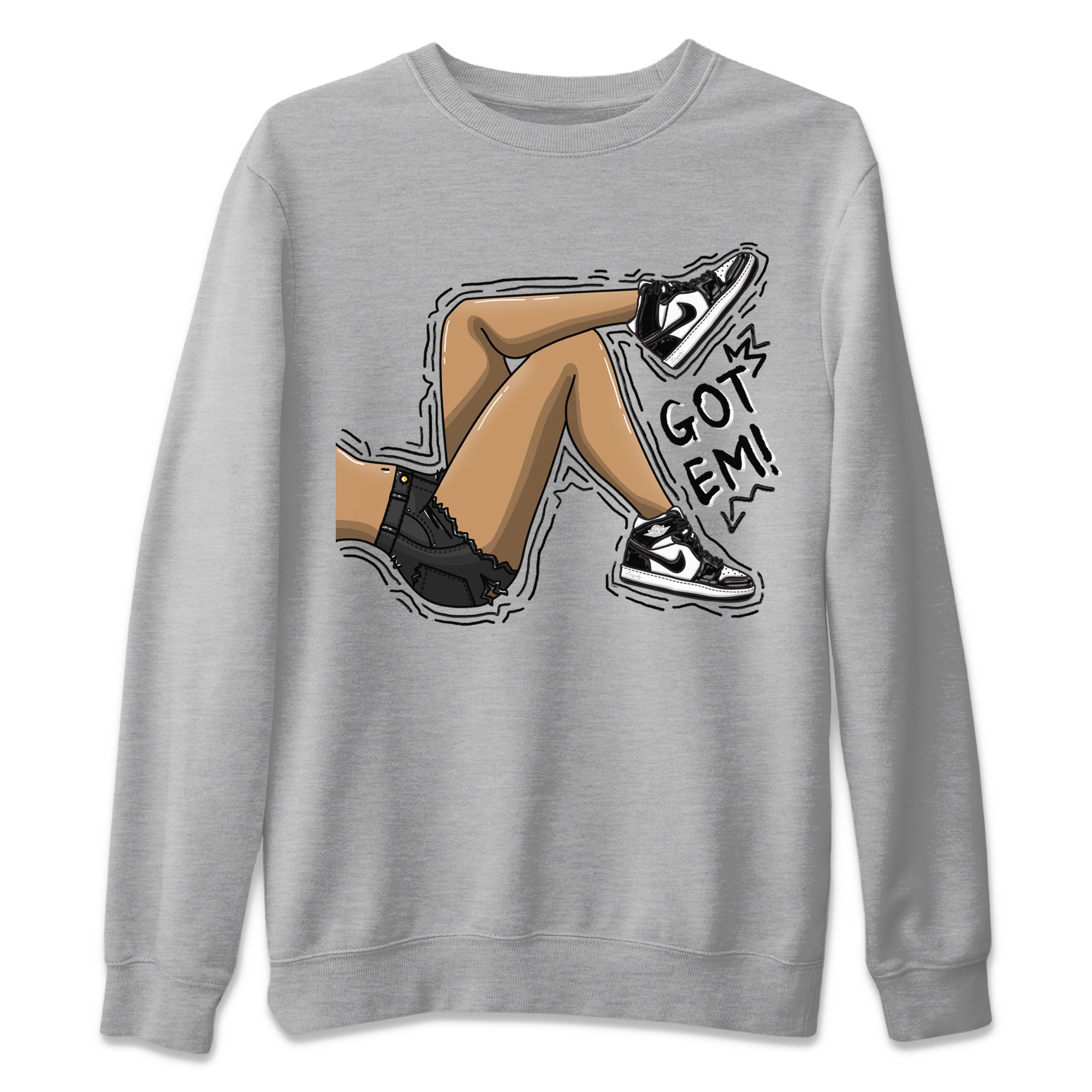 Air Jordan 1 Black White Shirt To Match Jordans Got Em Legs Sneaker Tees Air Jordan 1 Black White Drip Gear Zone Sneaker Matching Clothing Unisex Shirts