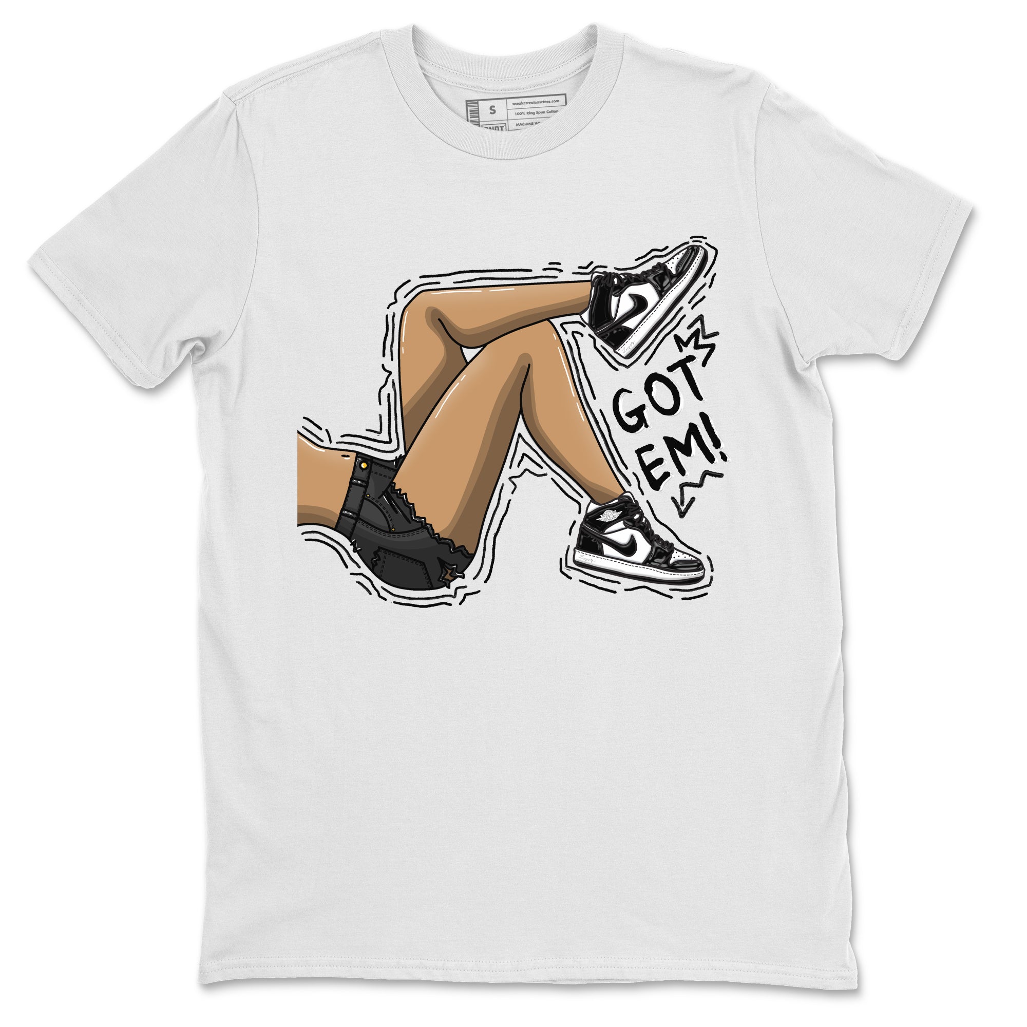 Air Jordan 1 Black White Shirt To Match Jordans Got Em Legs Sneaker Tees Air Jordan 1 Black White Drip Gear Zone Sneaker Matching Clothing Unisex Shirts