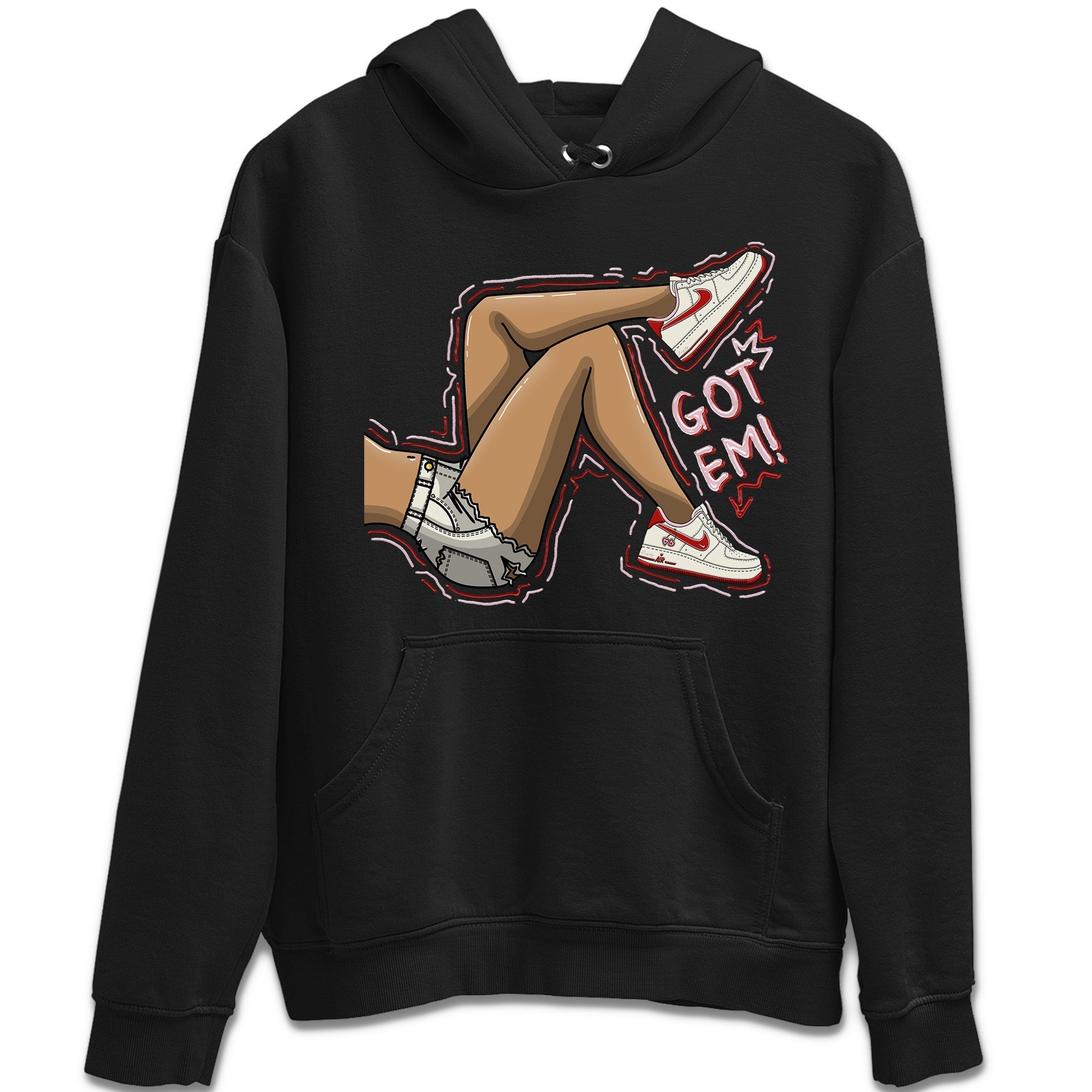 Air Force 1 Valentines Day Sneaker Match Tees Got Em Legs Sneaker Tees Air Force 1 Valentines Day Jordan to match sneaker T-Shirt Crew Neck Shirts